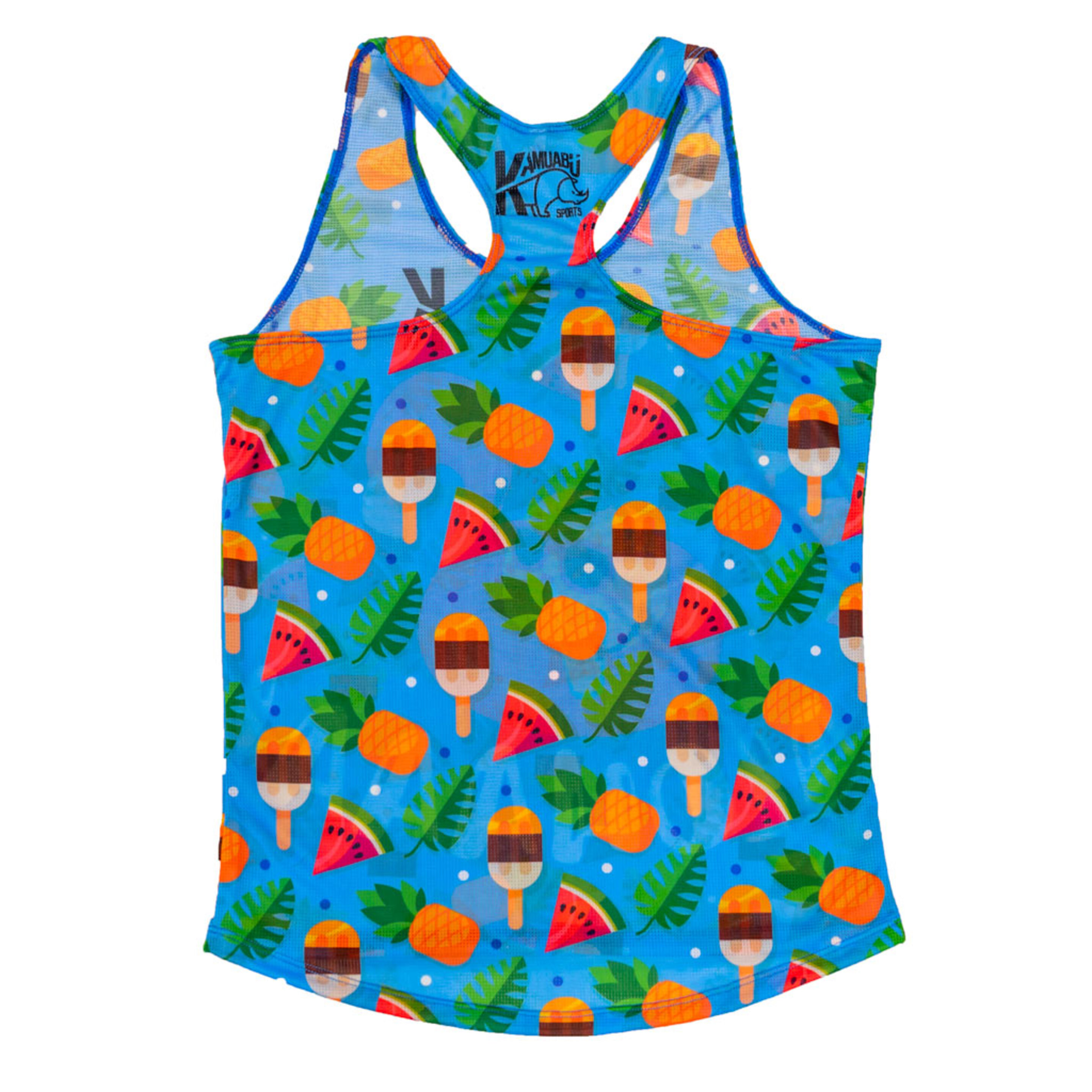 Camiseta Running De Tirantes Kamuabu Aloha Pineapple 90grs