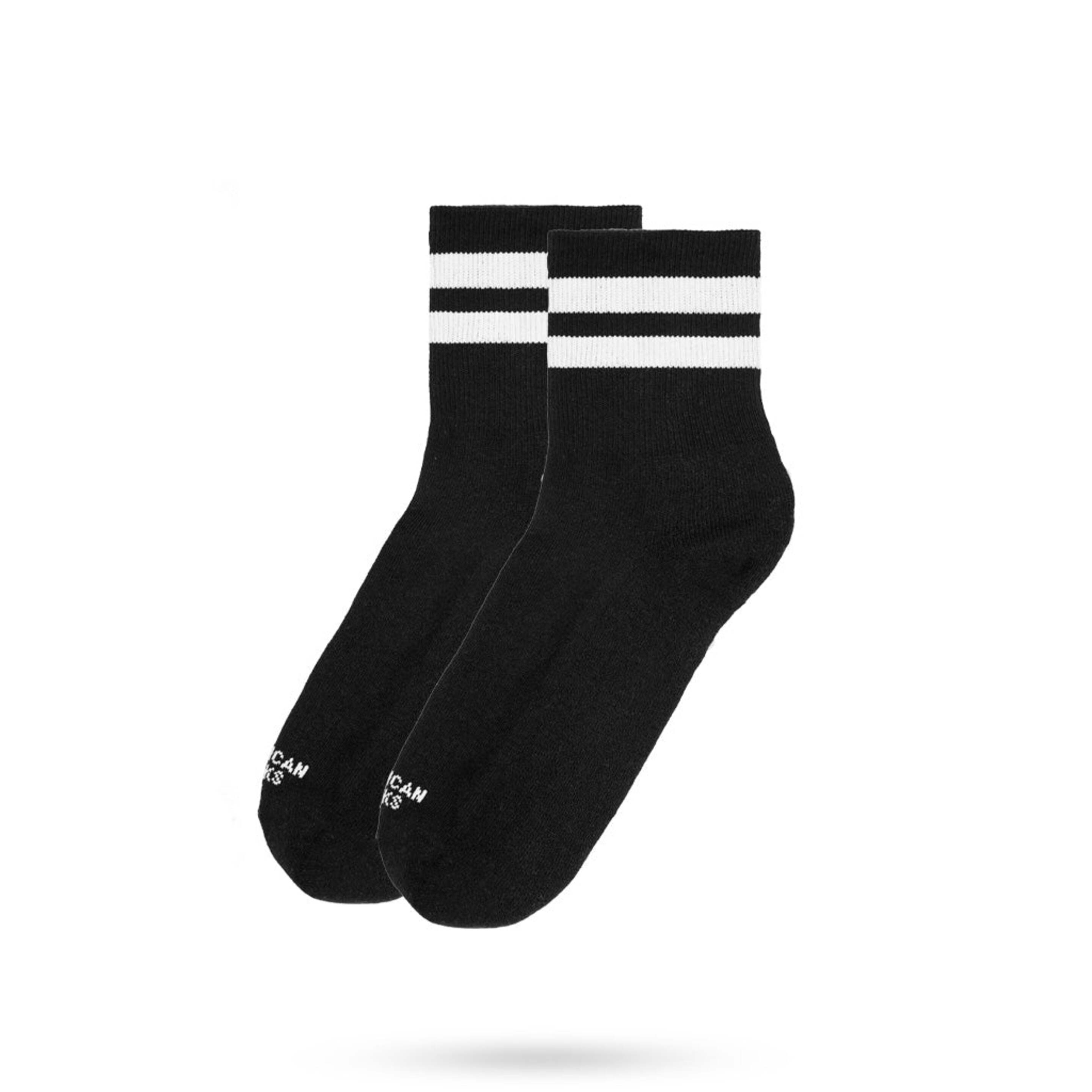 Meias American Socks - Back In Black - Ankle High - negro - 