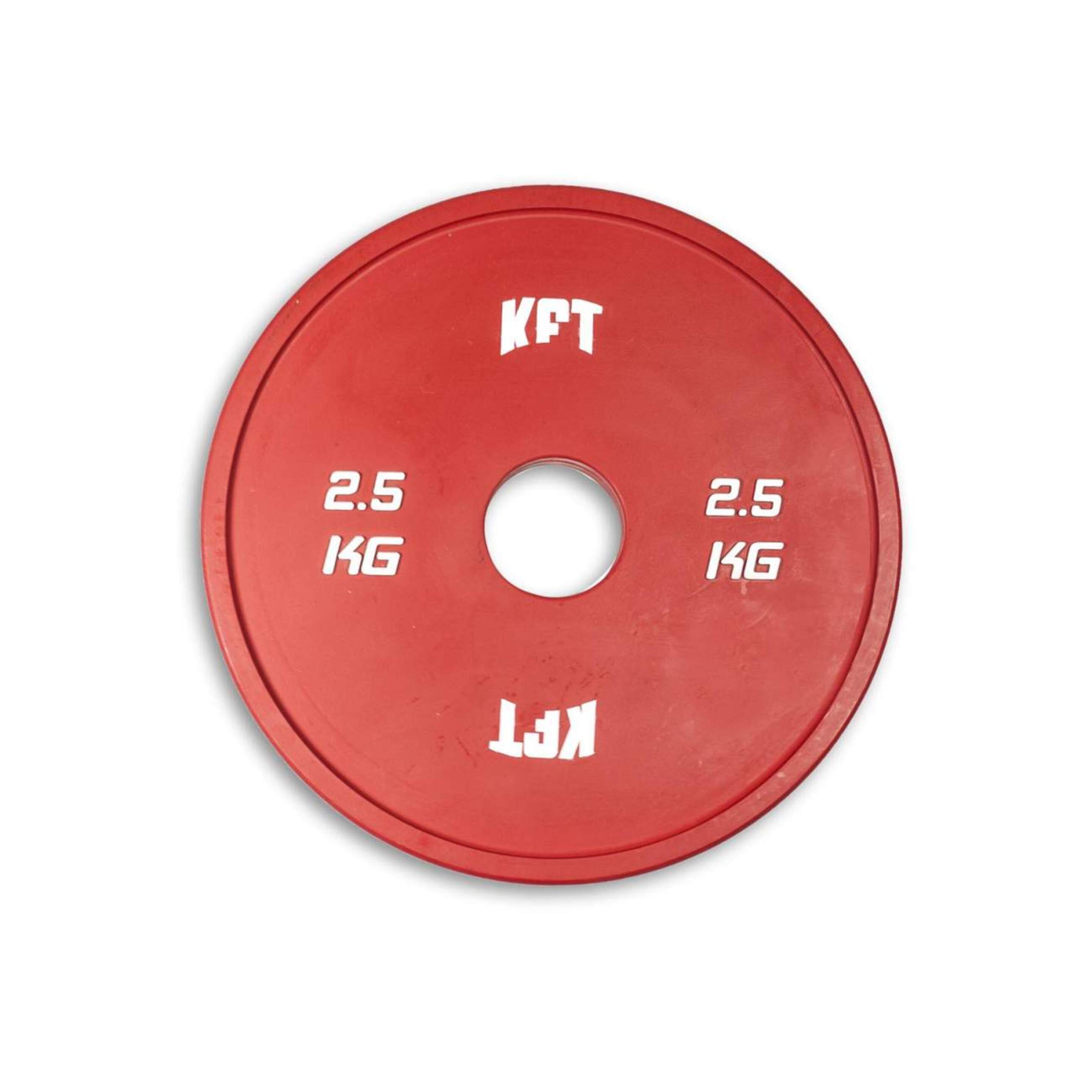 Disco Olímpico Fraccional Halterofilia Kft(2,5 Kg) - rojo - 
