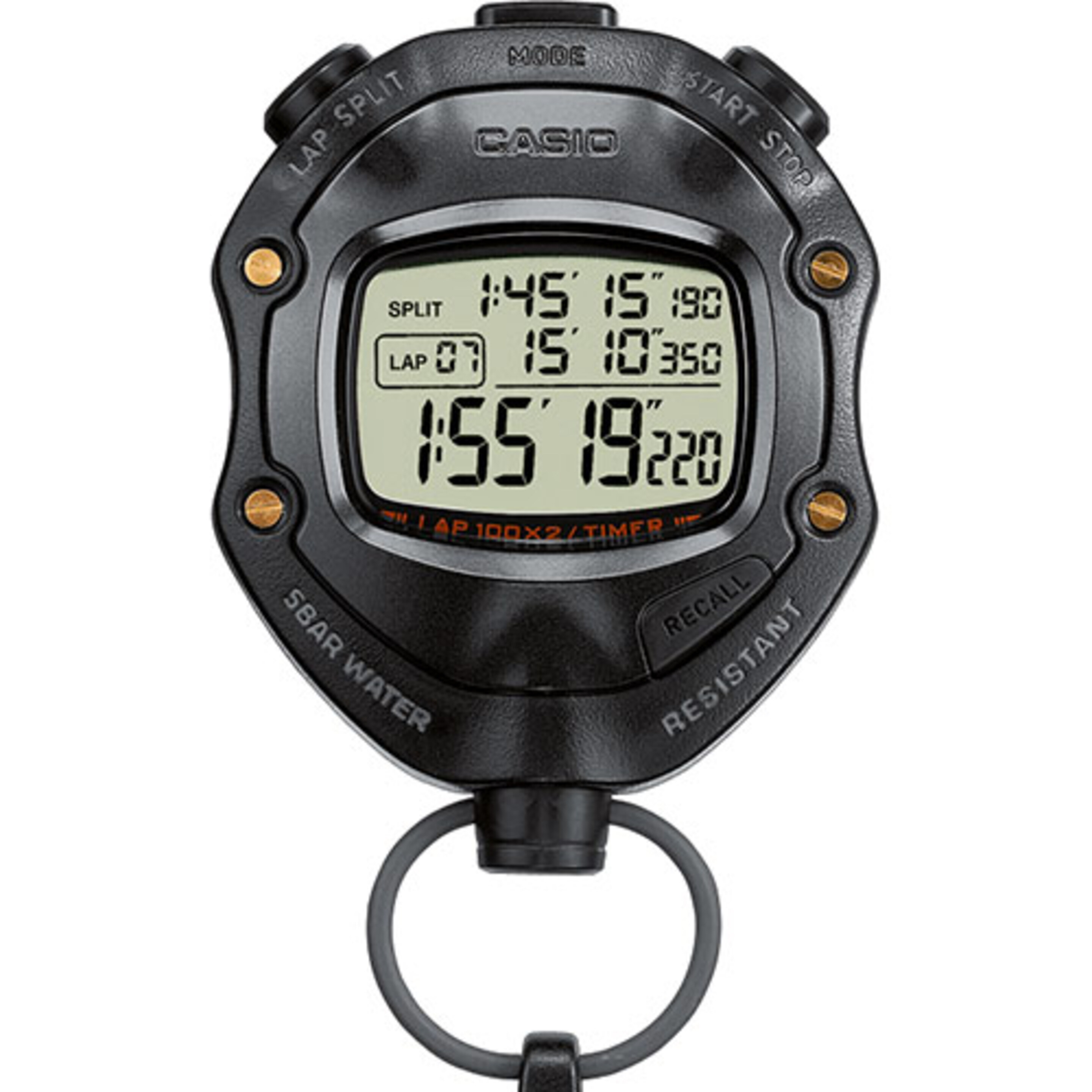 Cronómetro Casio Hs-80tw-1ef - negro - Reloj Deportivo  MKP