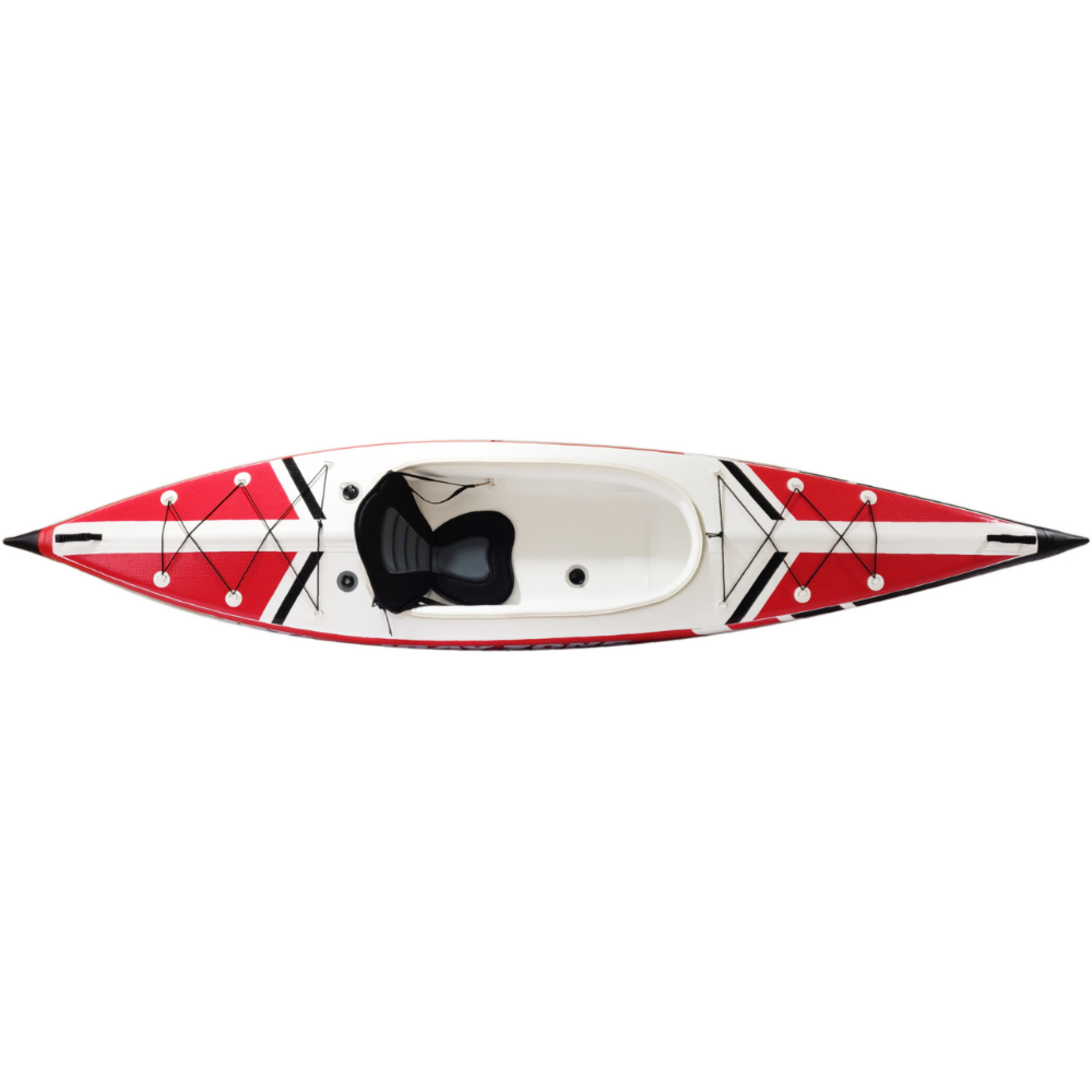 Kayak Hinchable 1 Plaza Jbay.zone V-shape Mono Enteramente En Drop-stitch - Blanco/Rojo - Kayak individual MKP