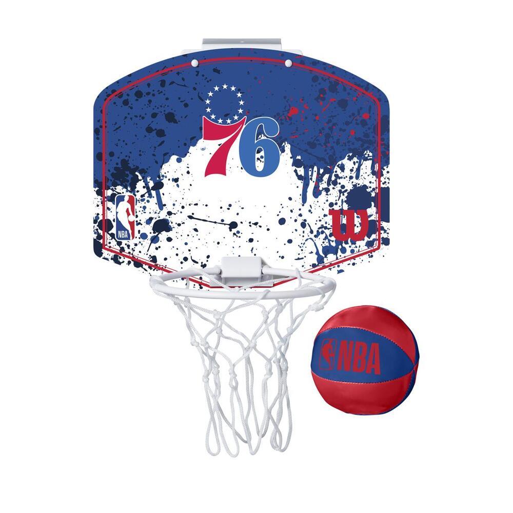 Mini Canasta De Baloncesto Wilson Nba Philadelphia 76ers - azul - 
