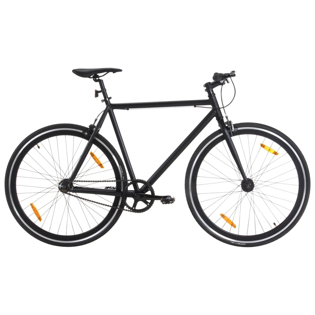 Bicicleta De Piñón Fijo Vidaxl Con Buje Flipflop 700c 51 Cm - negro - 