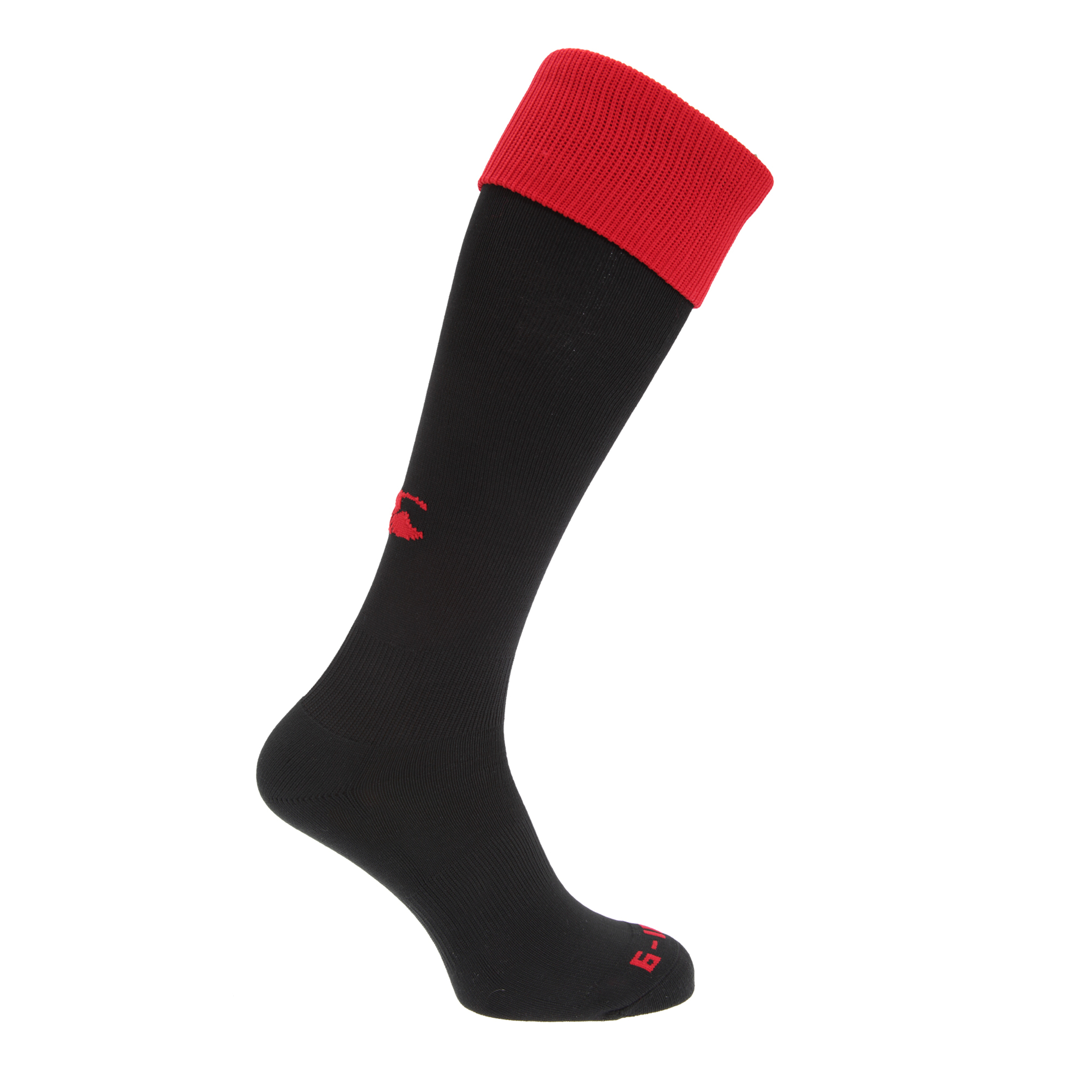 Calcetines Medias Para Entrenamiento Rugby/fútbol/hockey Canterbury Clothing - negro-rojo - 