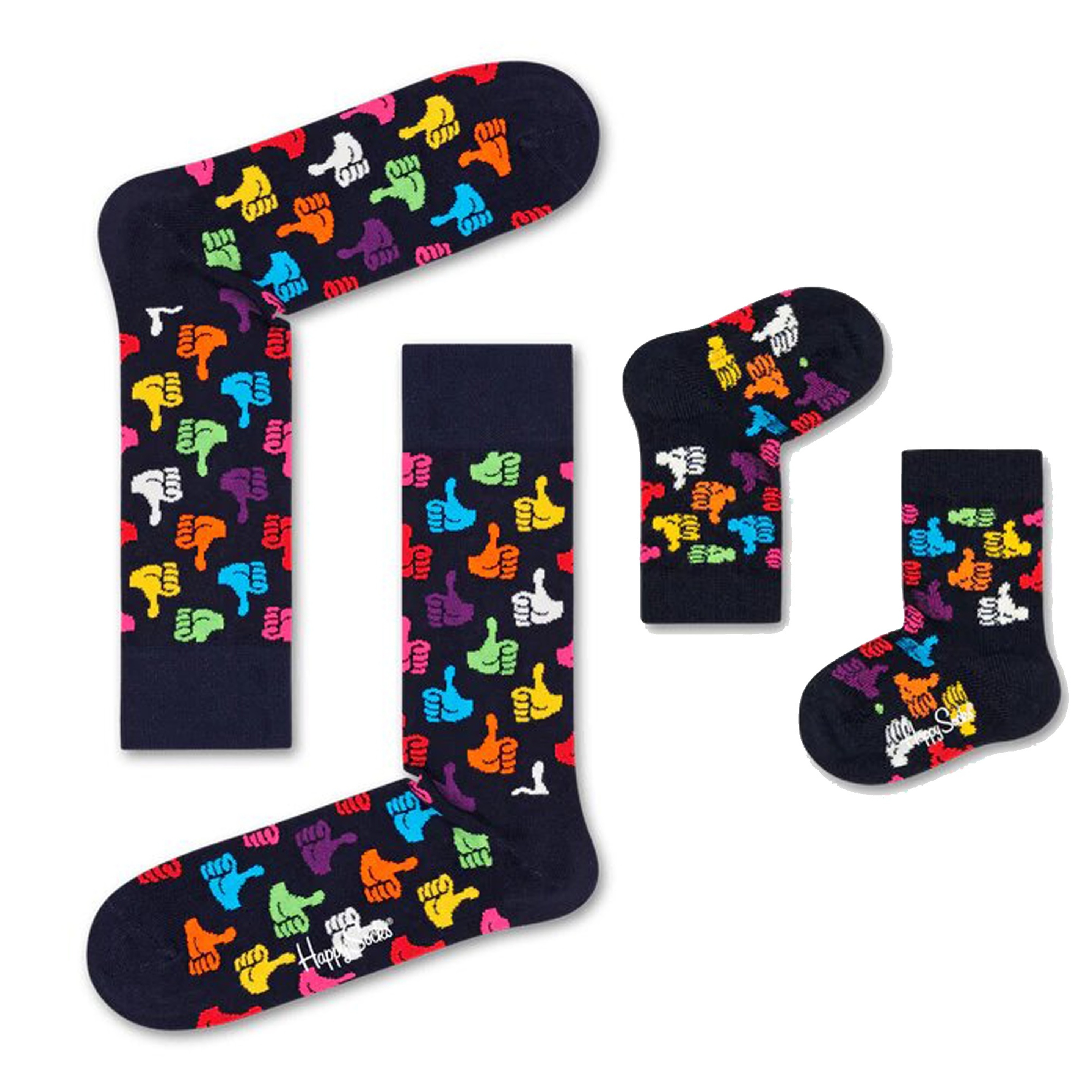 Par De Calcetines Happy Socks Mini Me Confetti Palm - multicolor - 