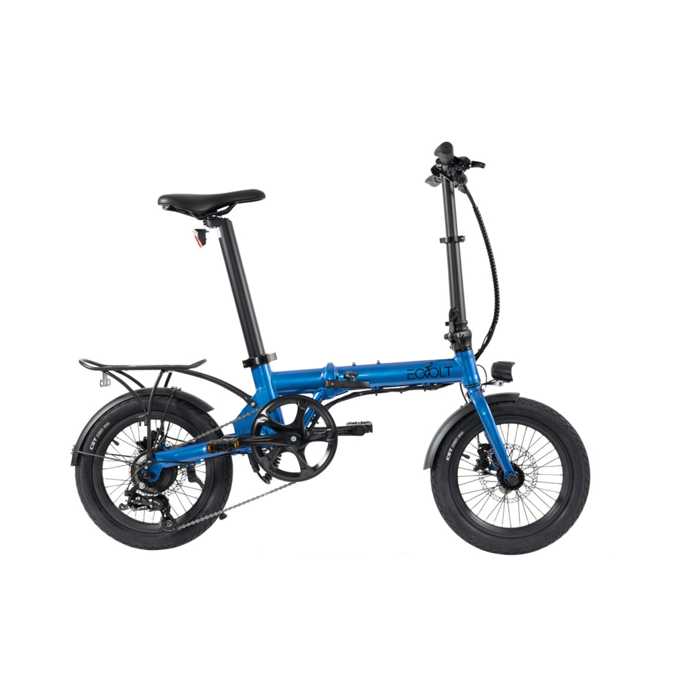 Bicicleta City 4 Speed Eovol Plegable Azul