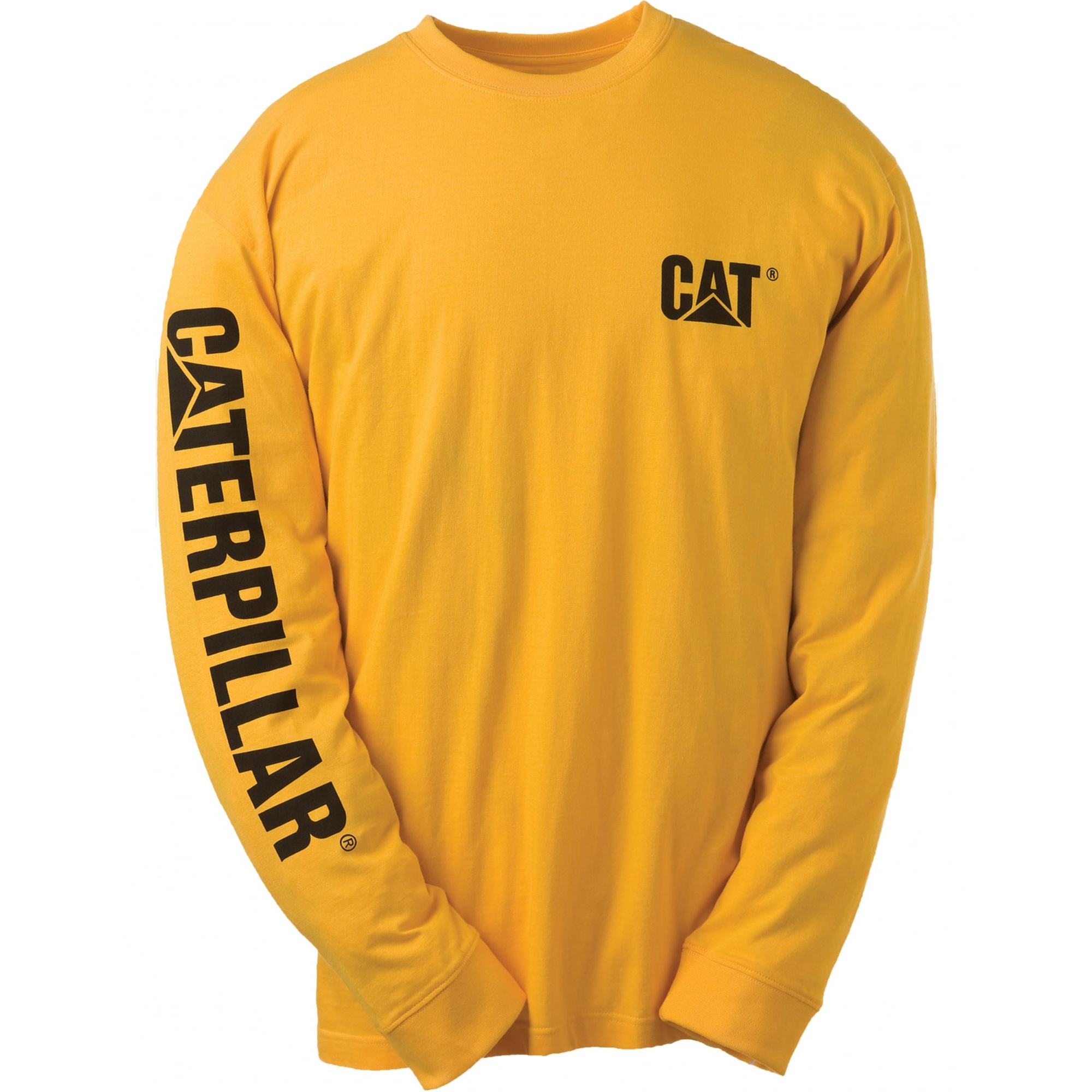 Camiseta De Manga Larga Caterpillar Trademark - amarillo - 