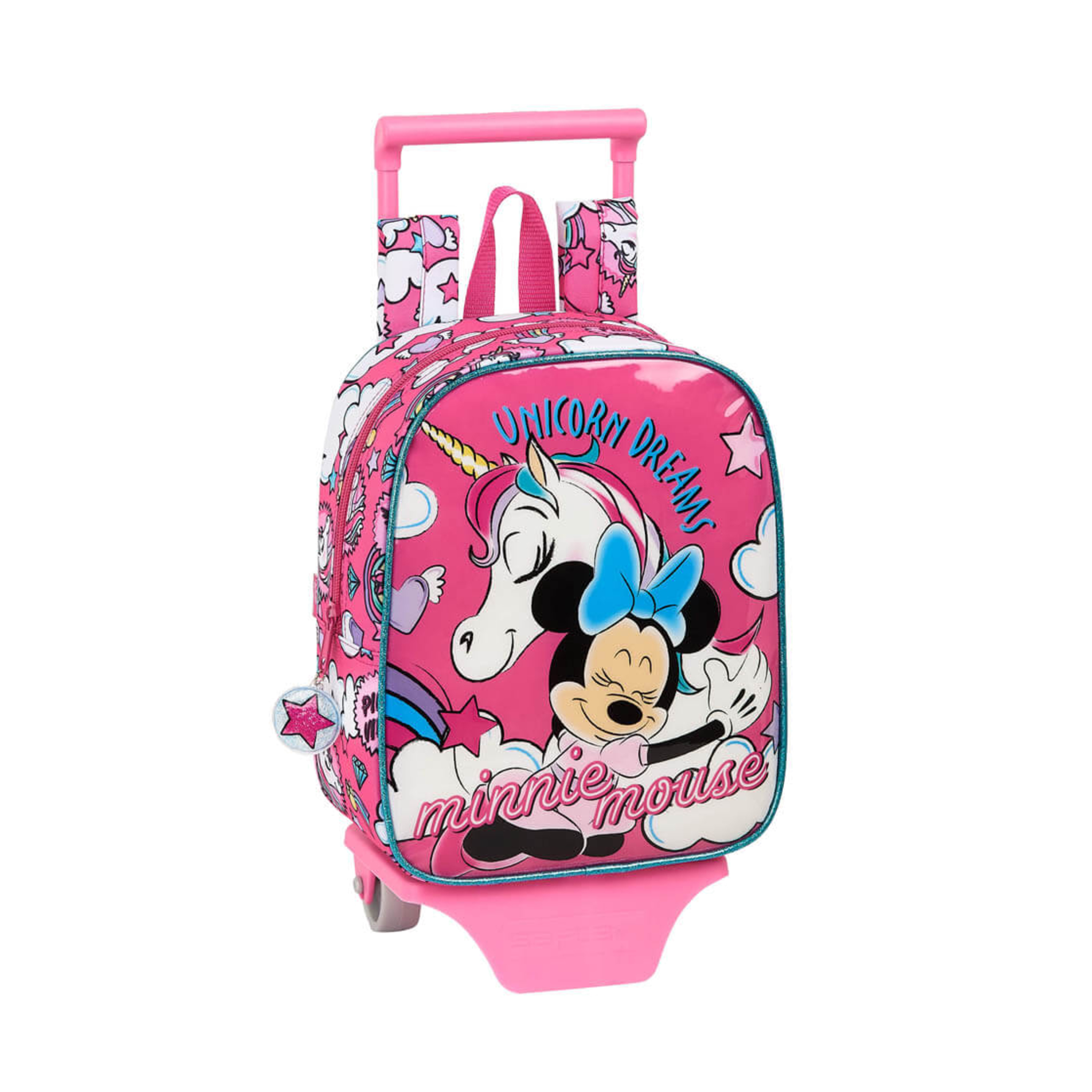 Mochila Minnie Unicorns Guardería Con Carro