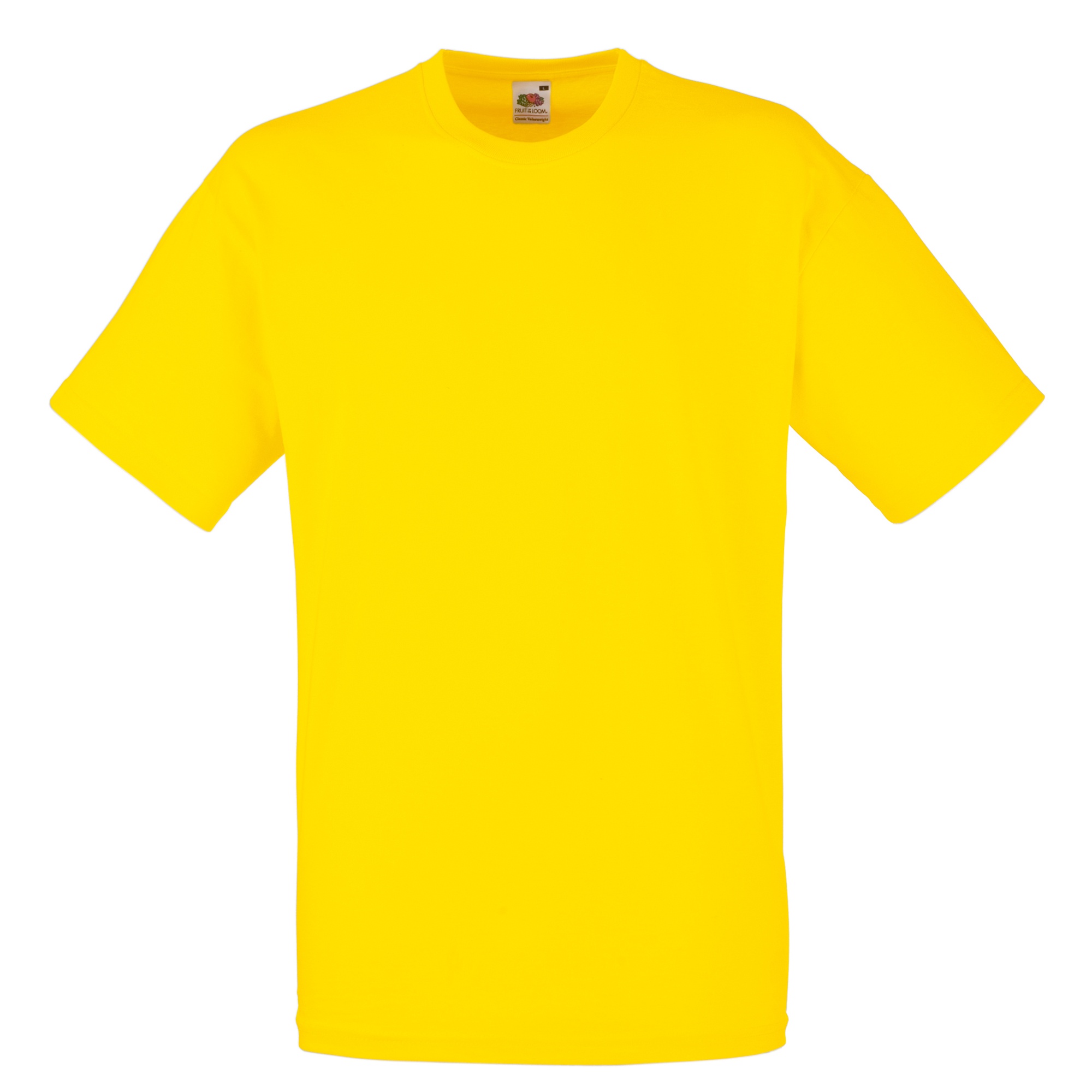 T-shirt Fruit Of The Loom Valueweight - amarillo - 