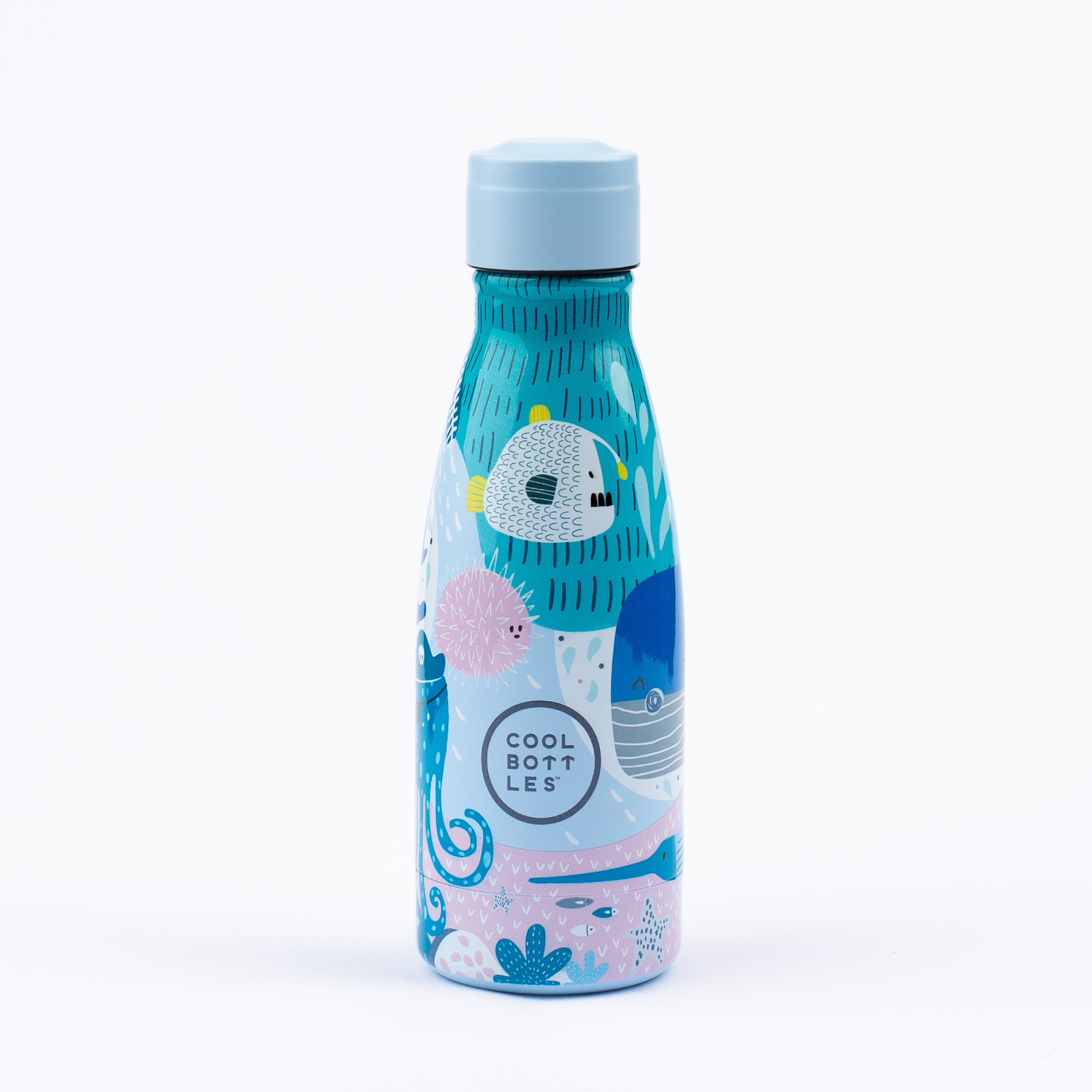 Garrafa Térmica Para Crianças De Aço Inoxidável Cool Bottles. Sea World 260ml