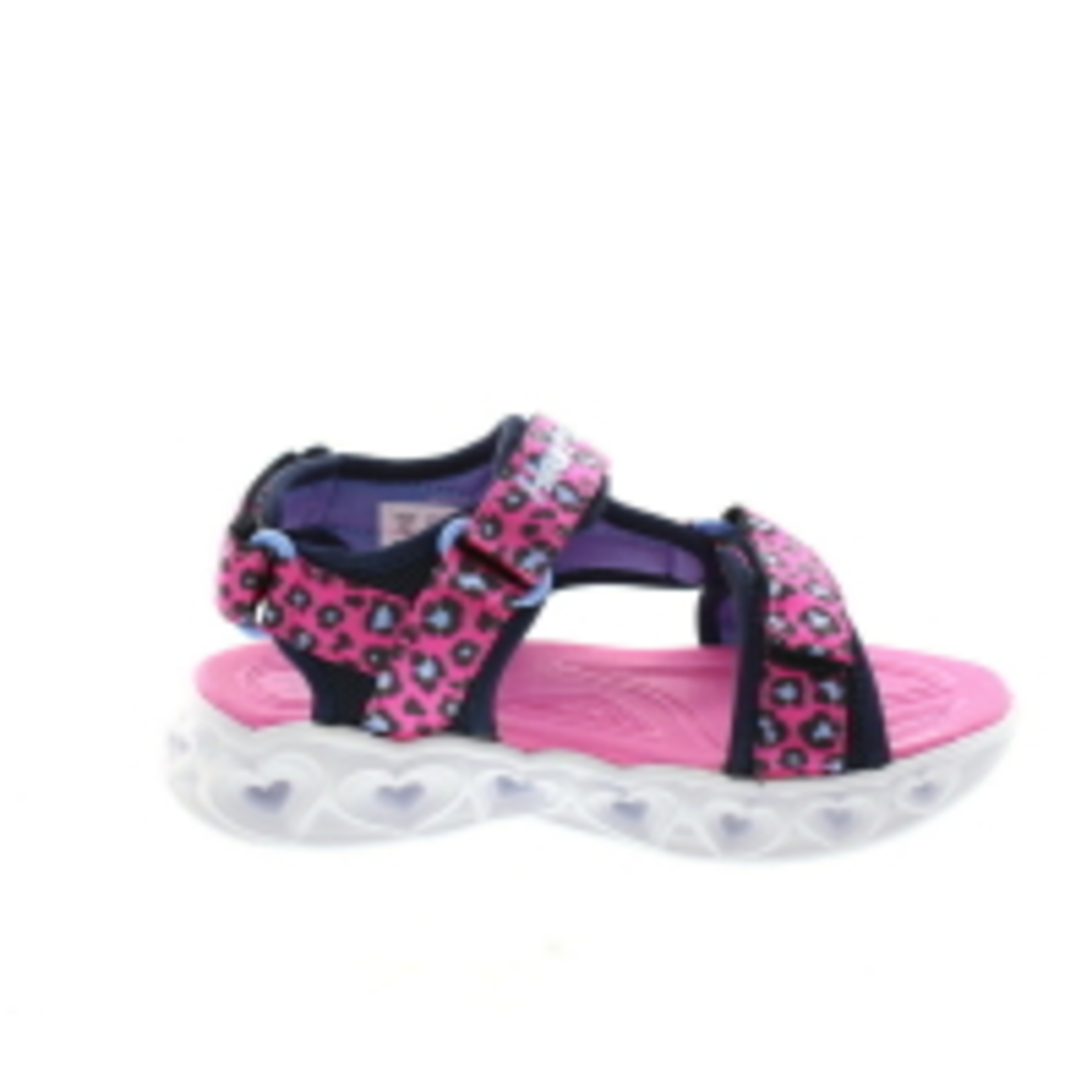 Sandália Girls S Lights Heart Savvy Cat Skechers (Cor-de-rosa/azul Quente)