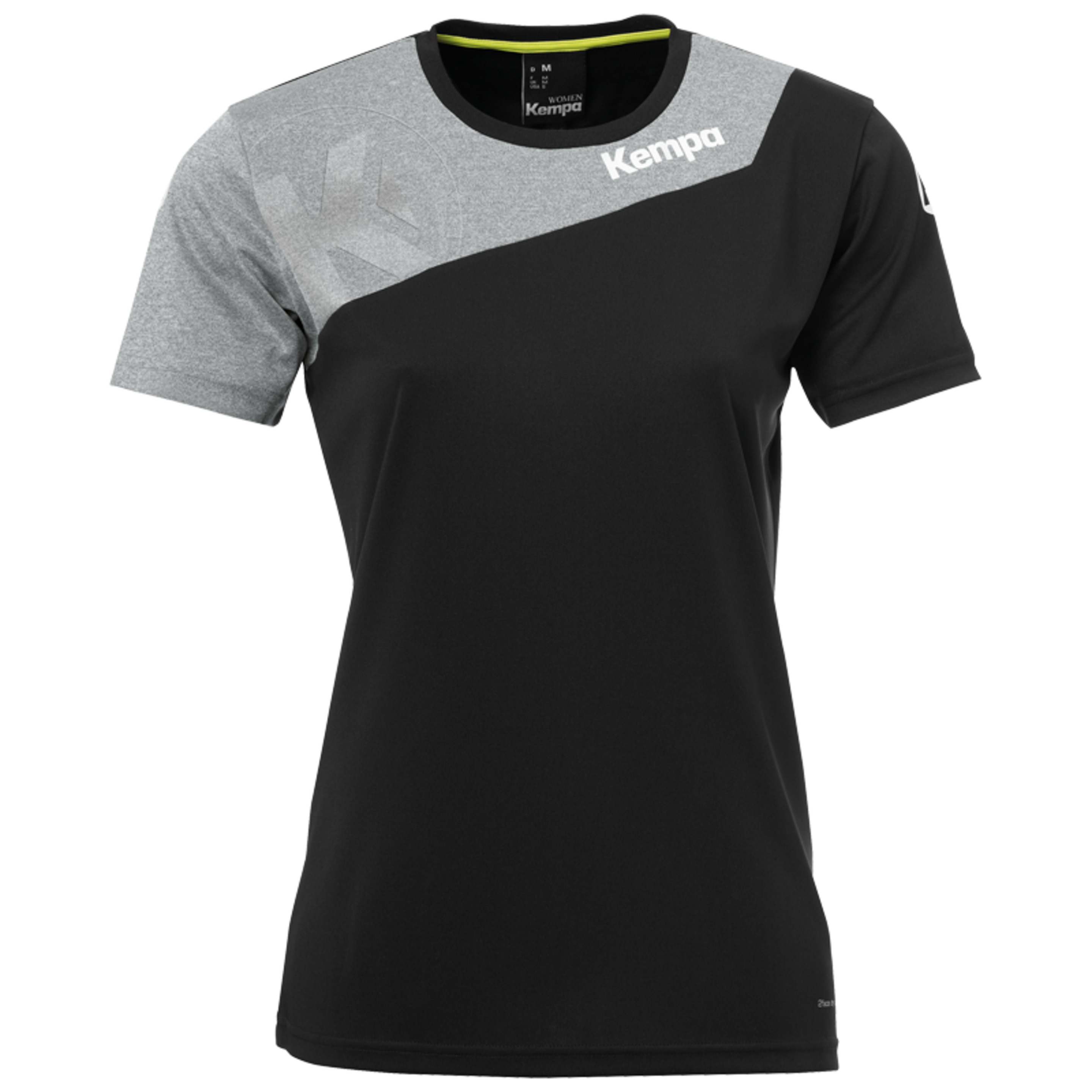 Core 2.0 Shirt Women Negro/gris Oscuro Mezcla Kempa - negro-gris - 