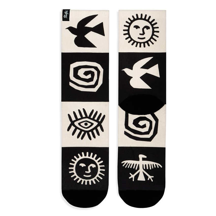 Calcetines Running Pacific And Co Ancestral - blanco-negro - 