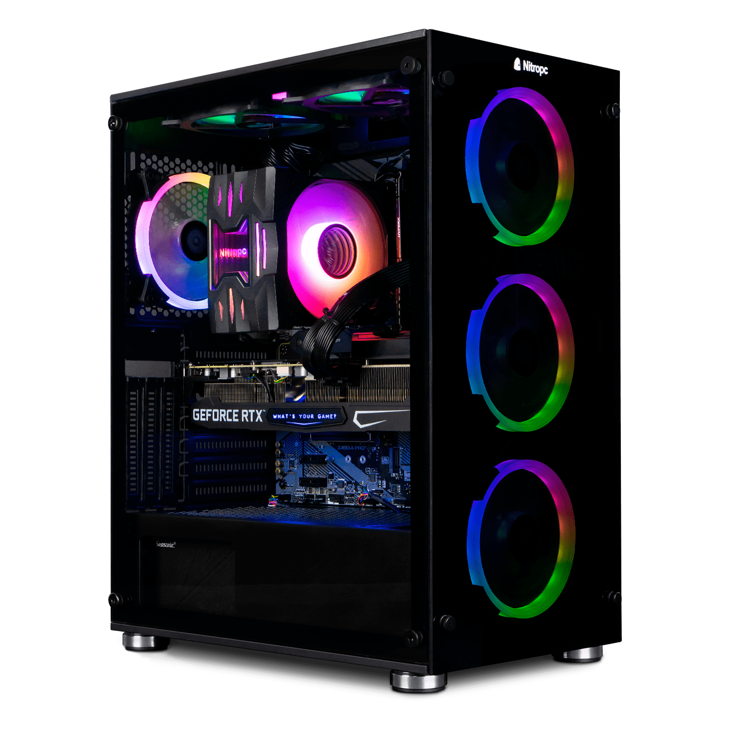 Pc Gaming Completo Nitropc Pack Platinum Plus - Amd R9 7900x, Rtx4060ti, Ram 32g, M2 1t+2t, W11+wifi