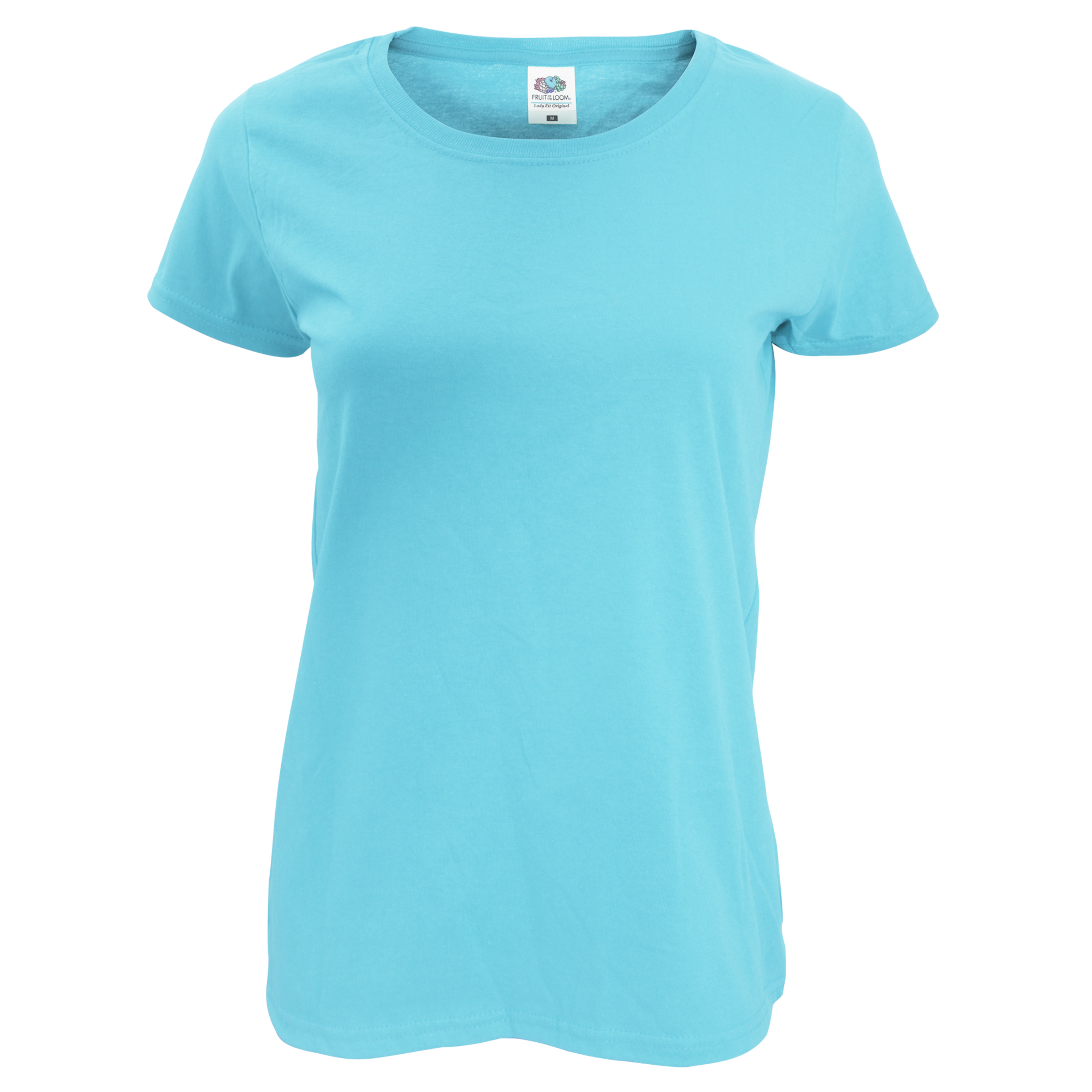 Camiseta Ajustada Fruit Of The Loom Ladyfit - azul-cielo - 