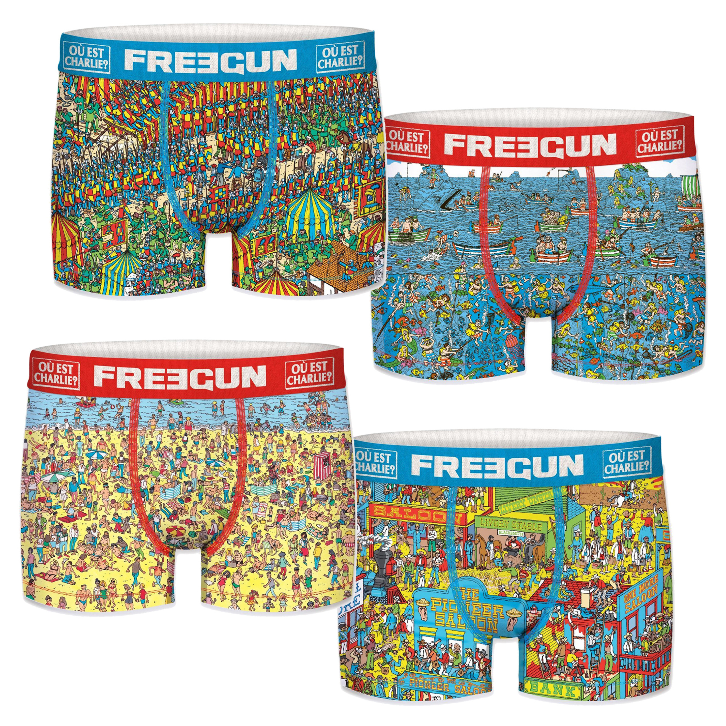 Pack De 4 Boxers Onde Está O Wally