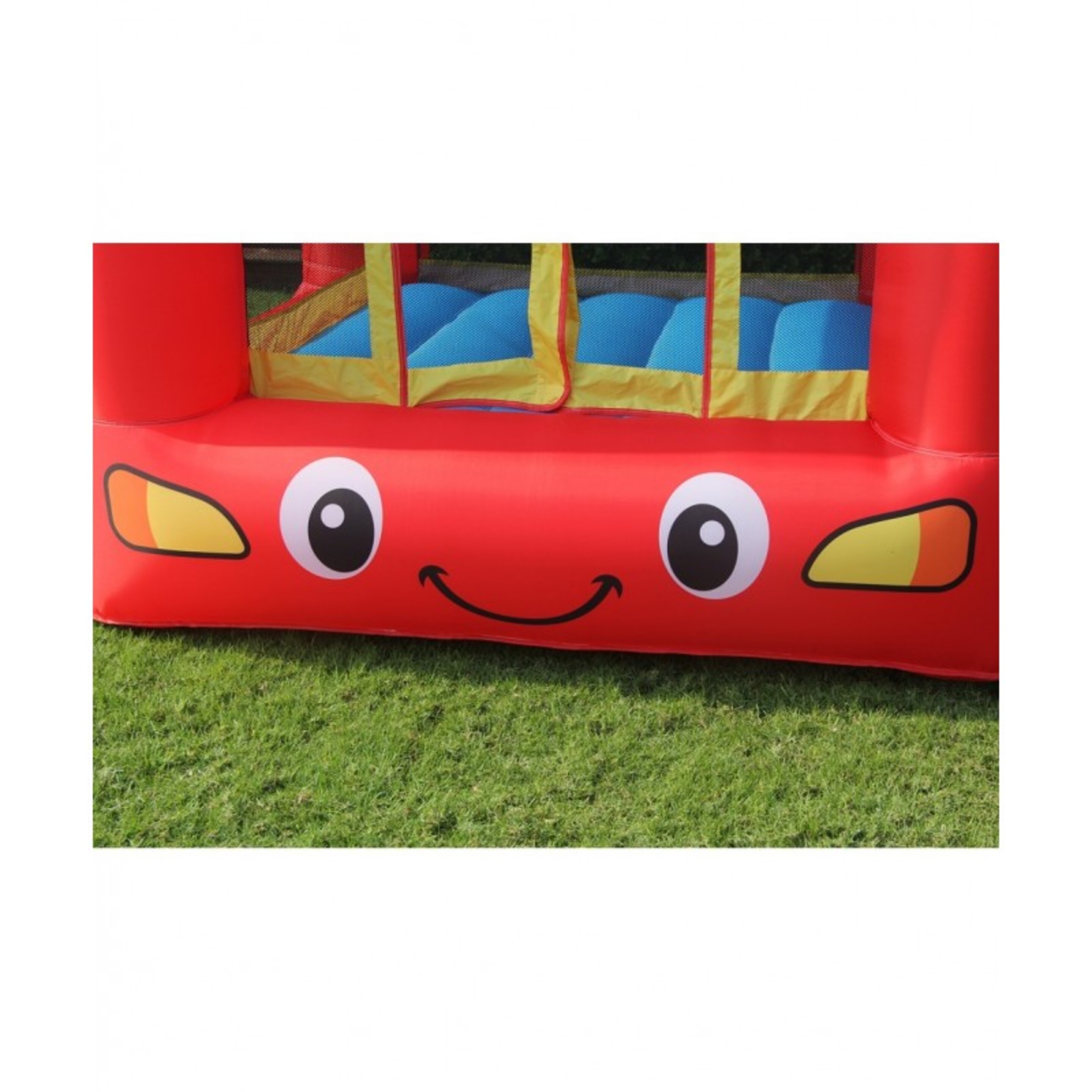 Castillo Hinchable - Jumpy Car - Superficie 210x205x200 Cm - Con Inflador Y Mochila