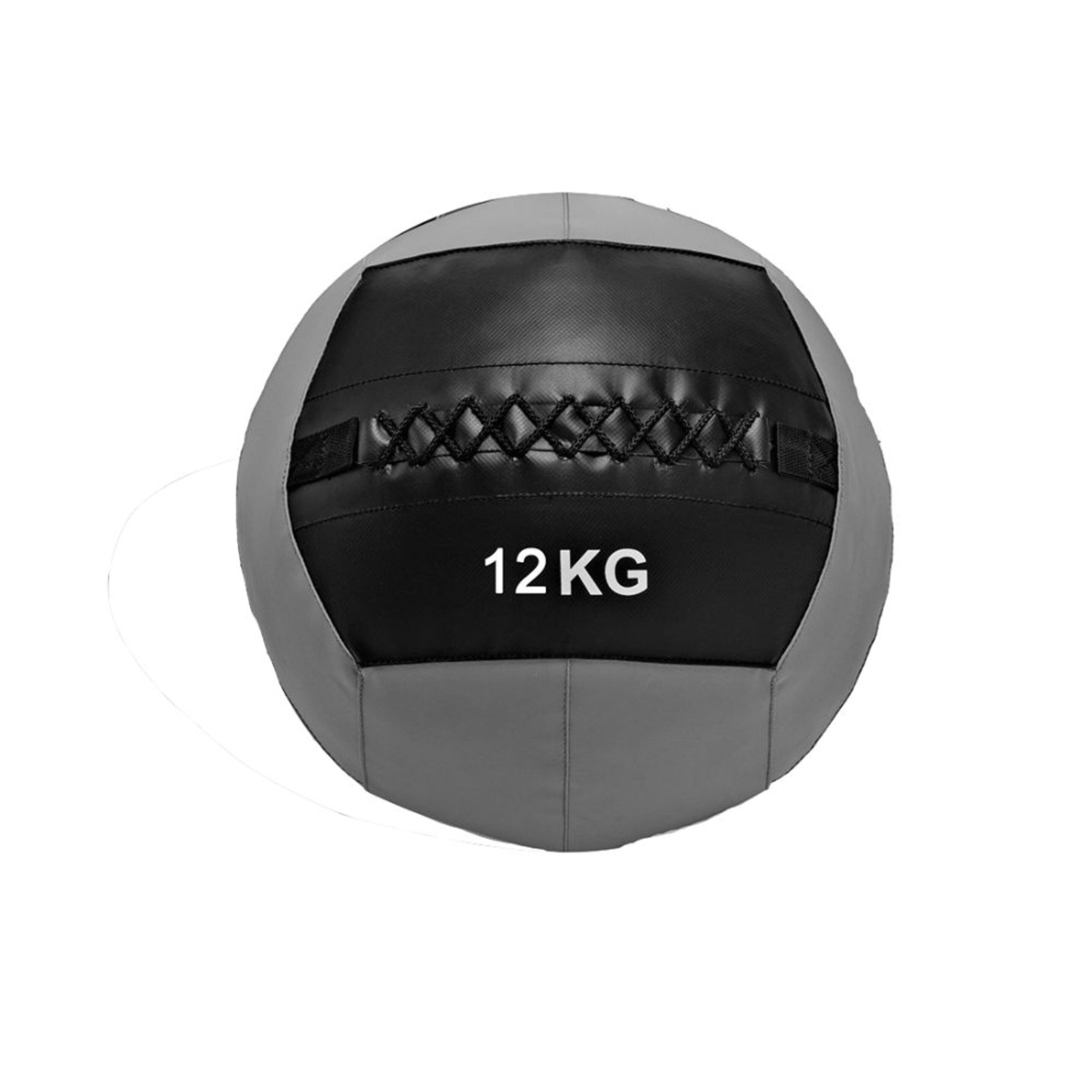 Wall Ball Doble Costura Color 12kg - Gris - Wall Ball Doble Costura Color 12kg  MKP