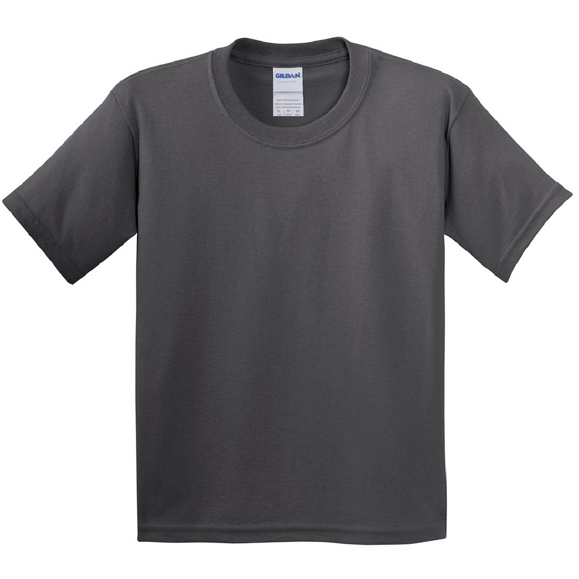 Camiseta Básica De Manga Corta Estilosa Suave Gildan - gris-oscuro - 