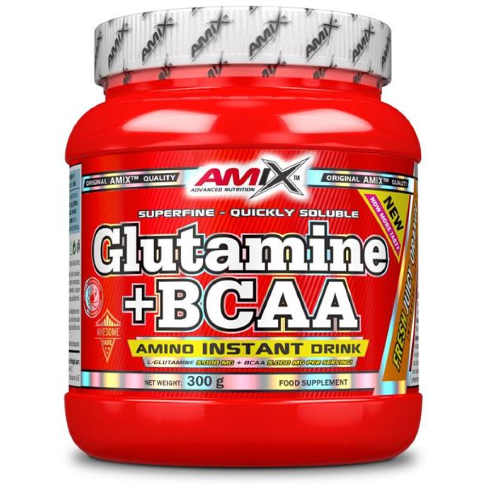 Glutamine + Bcaa Amix 300 Gr Naranja -  - 