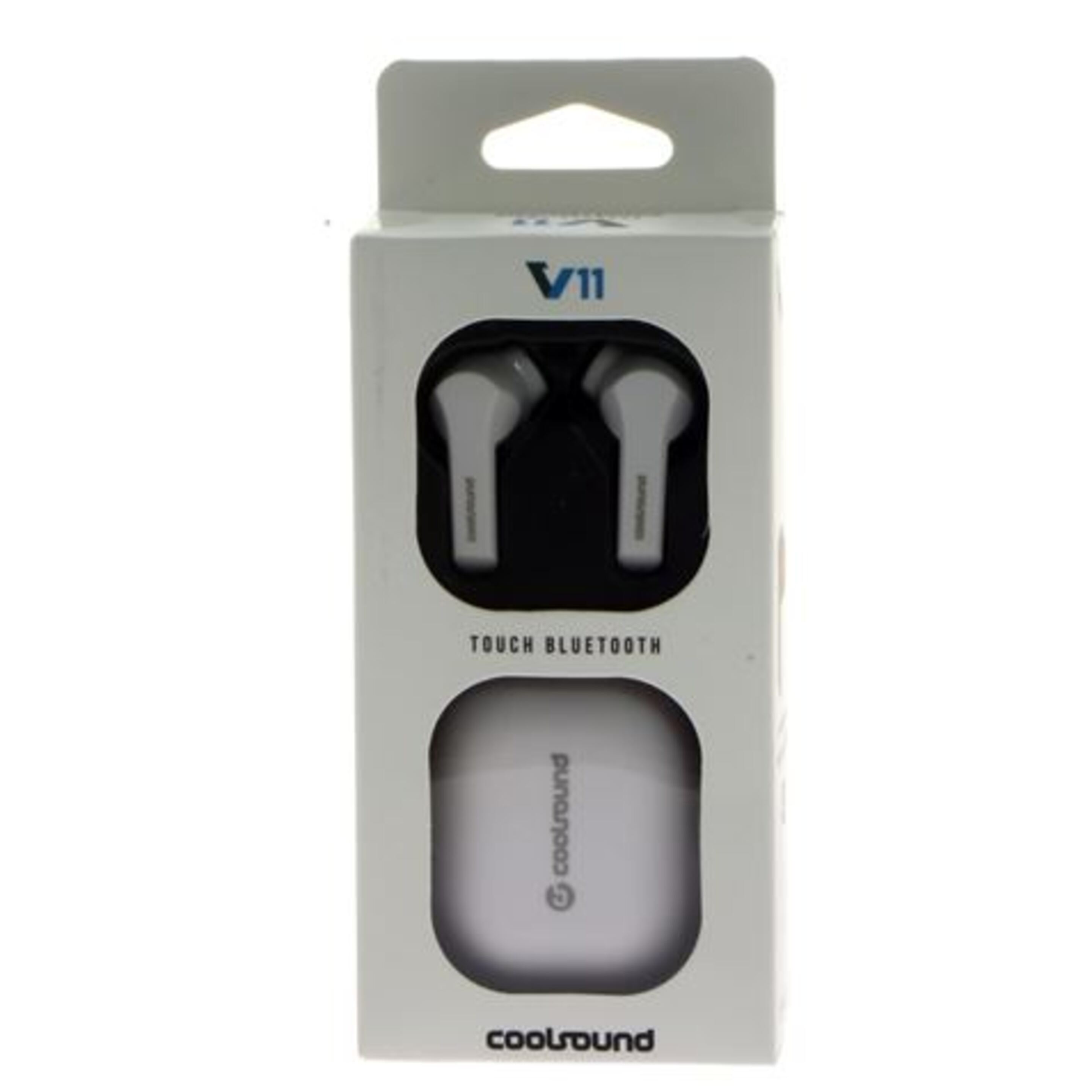 Auriculares Earbuds Tws V11 Touch Bluetooth 5.0 Coolsound Blanco