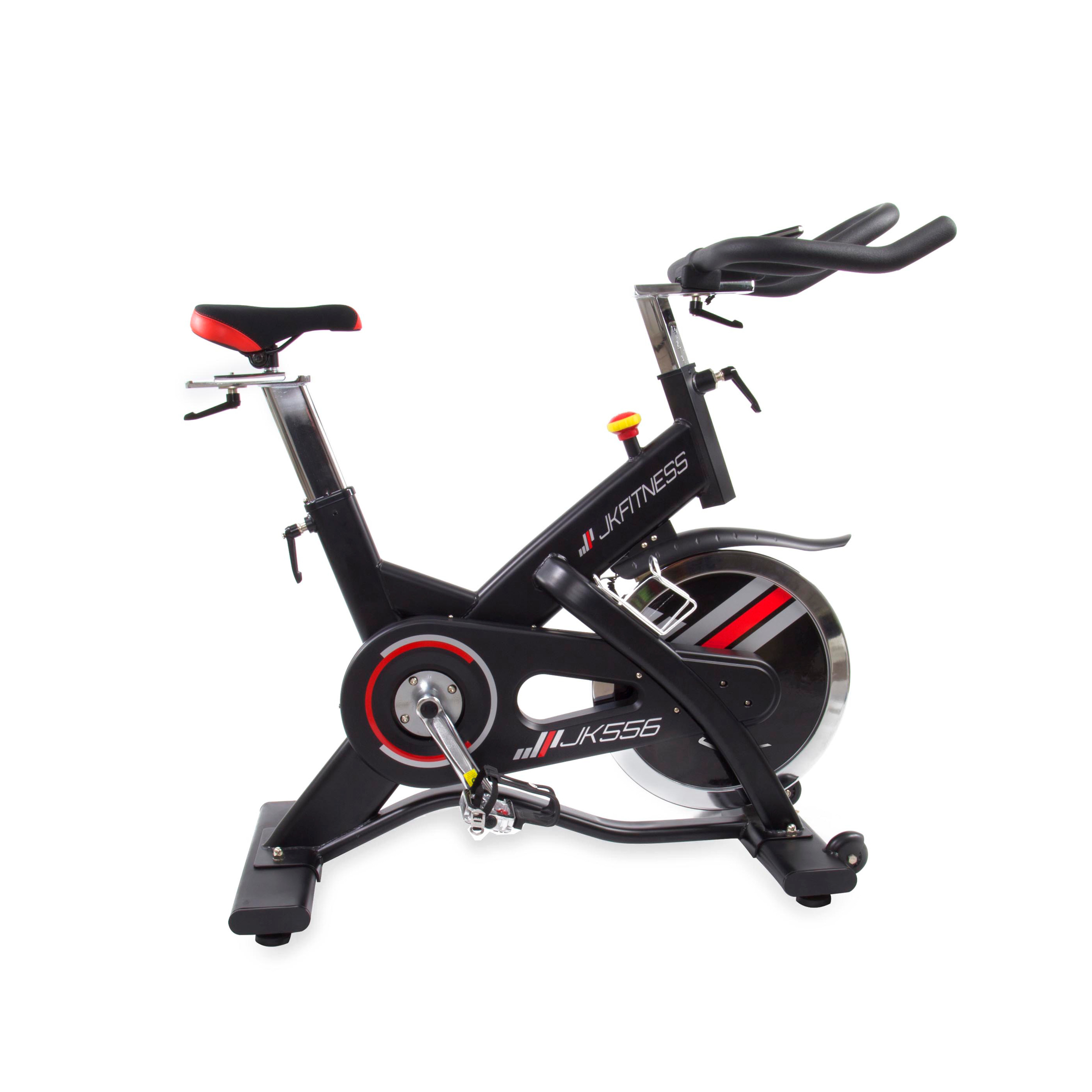 Bicicleta Indoor Jk Fitness  Jk556 - negro-rojo - 