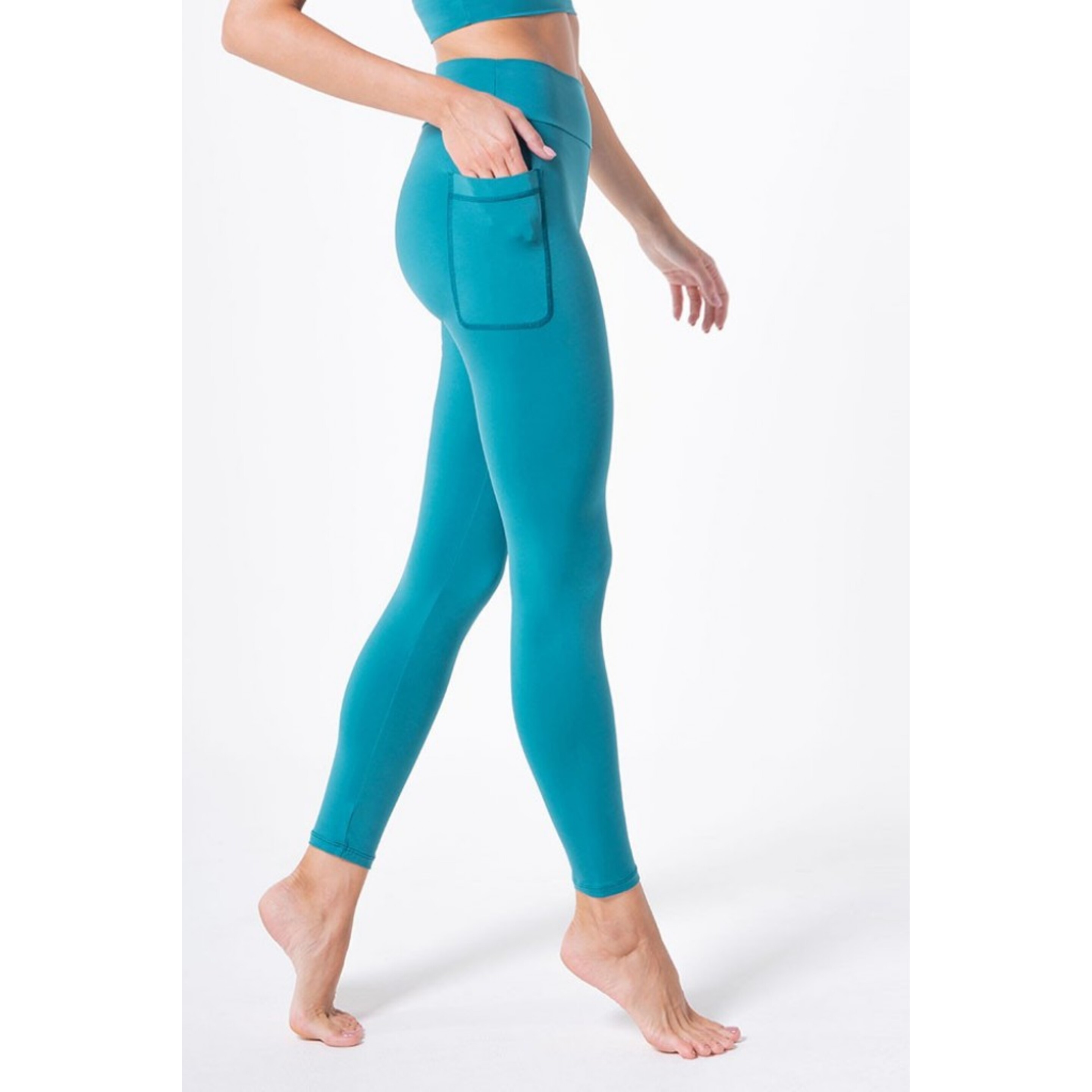 Legging De Compressão Com Bolso, Clube