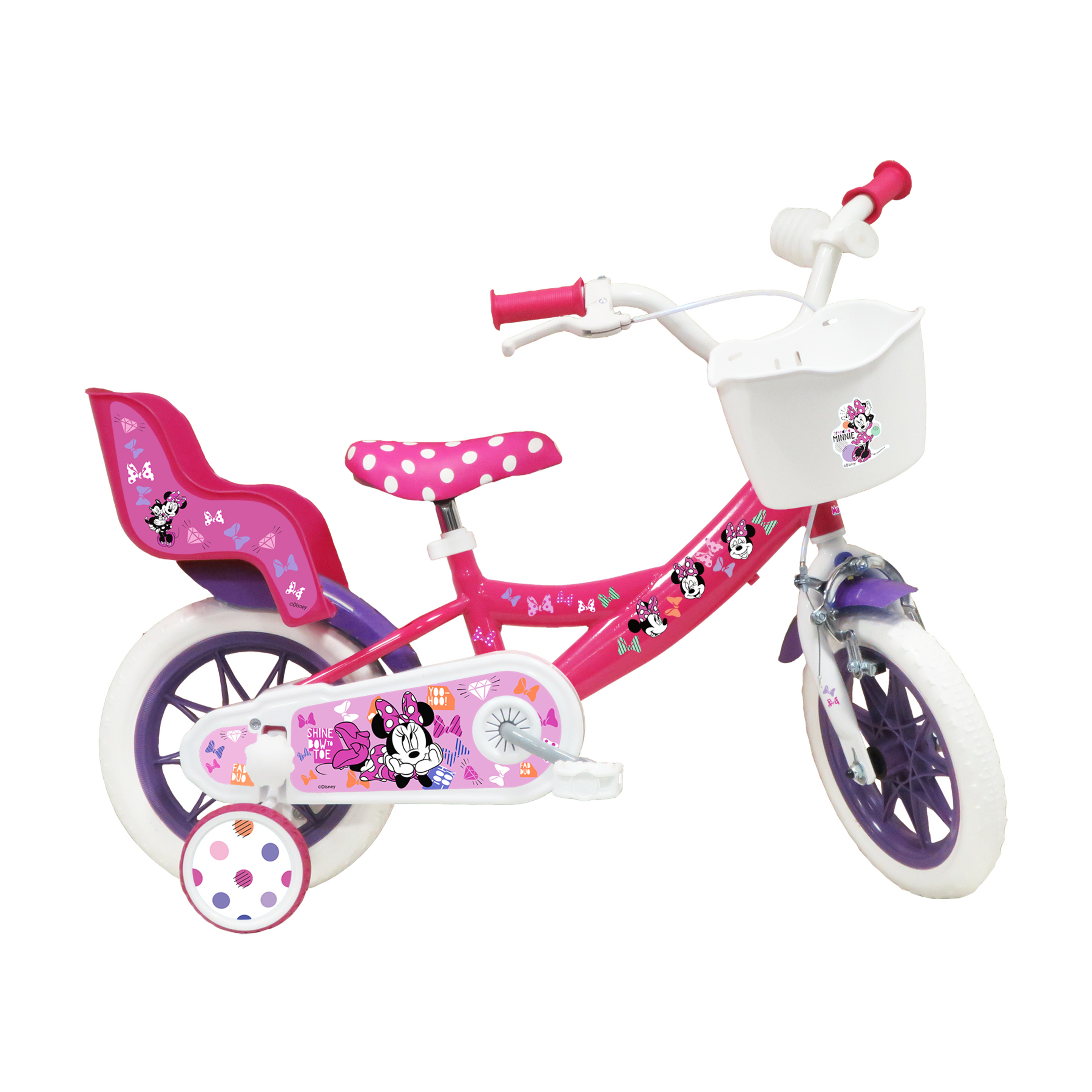 Bicicleta Niña 12 Pulgadas Minnie Mouse 3-5 Años - rosa - 