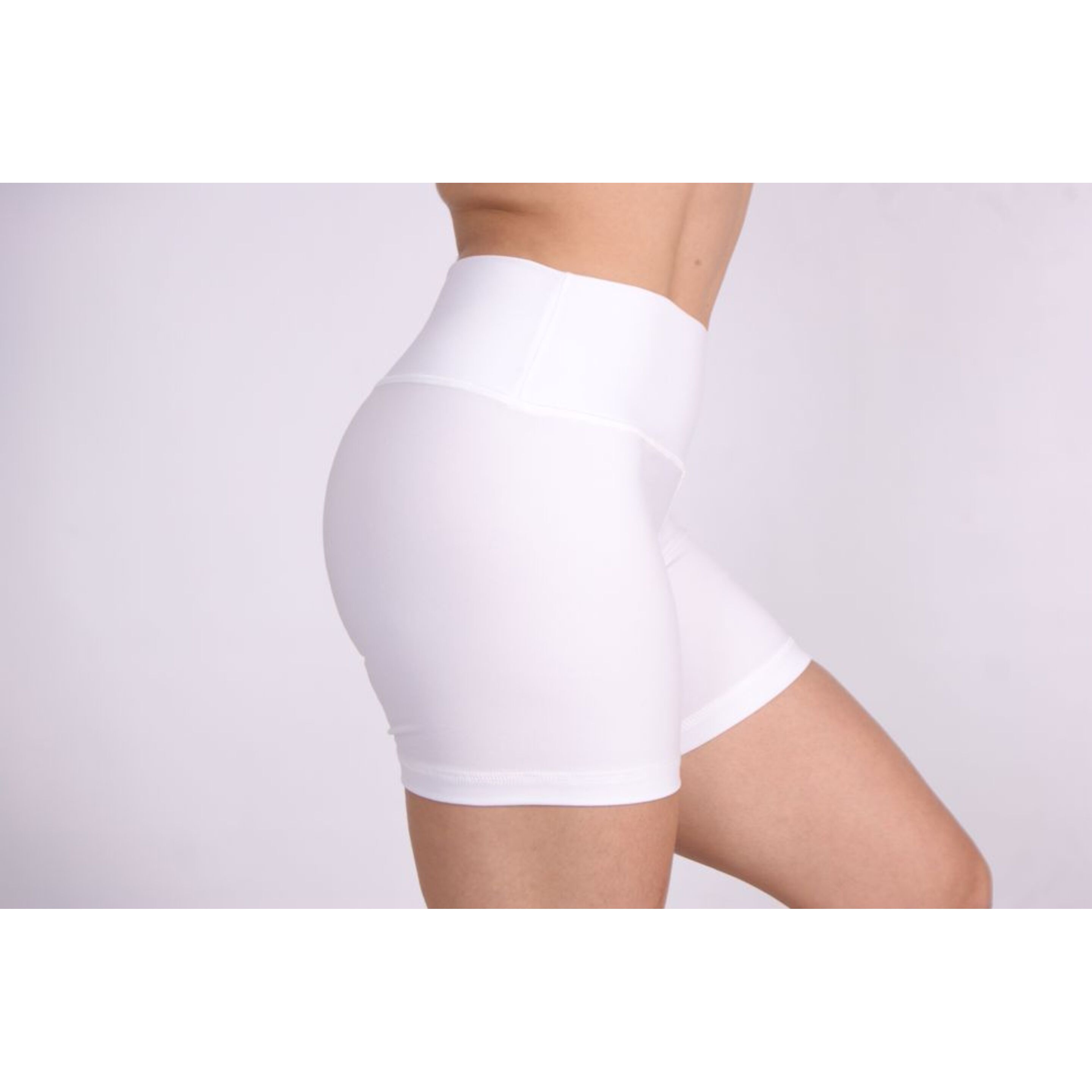 Short Deportivo Mujer Suplex Blanco Clásico - blanco - Pantalones Cortos Fitness  MKP