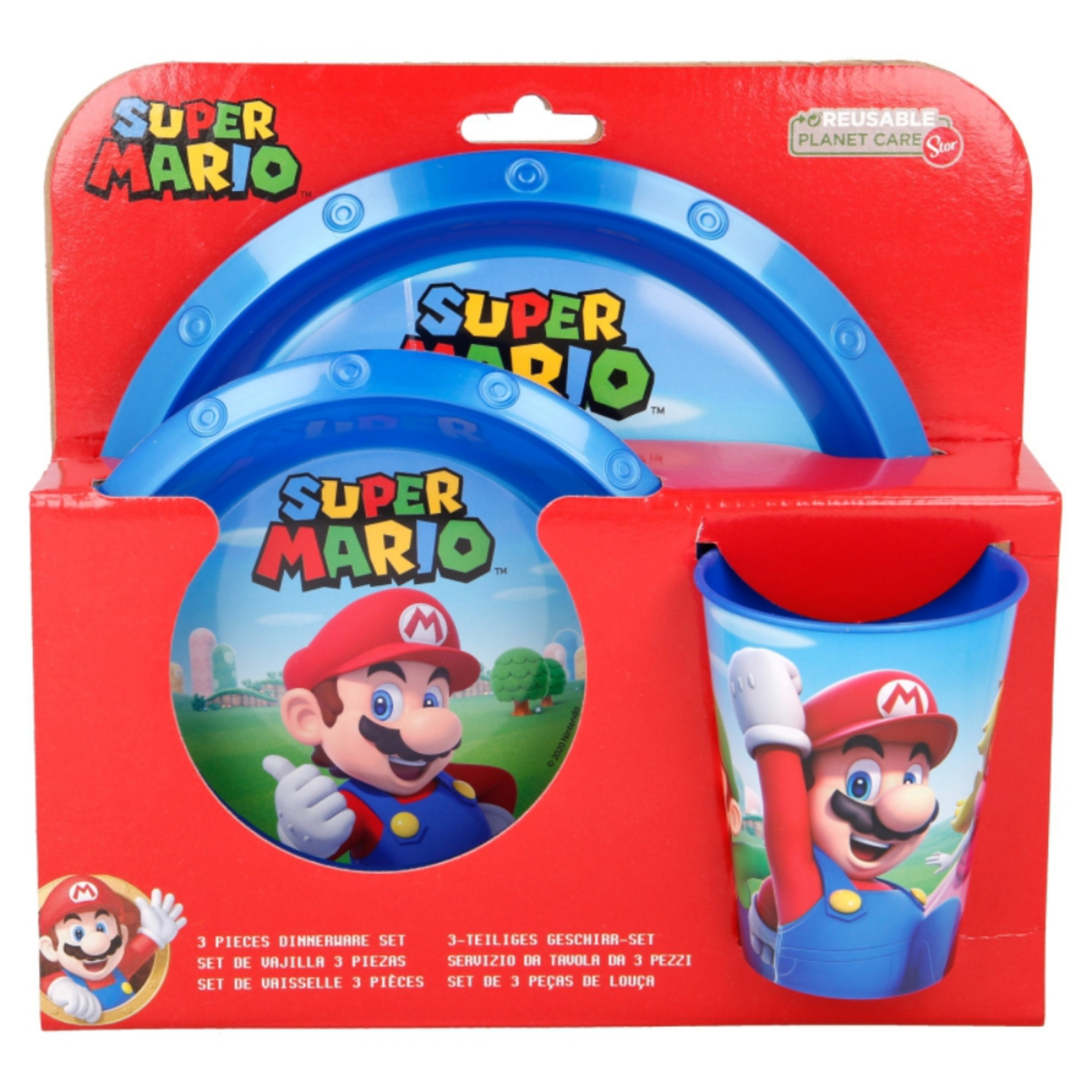 Set De Menaje Super Mario Bros 65934 - Azul  MKP