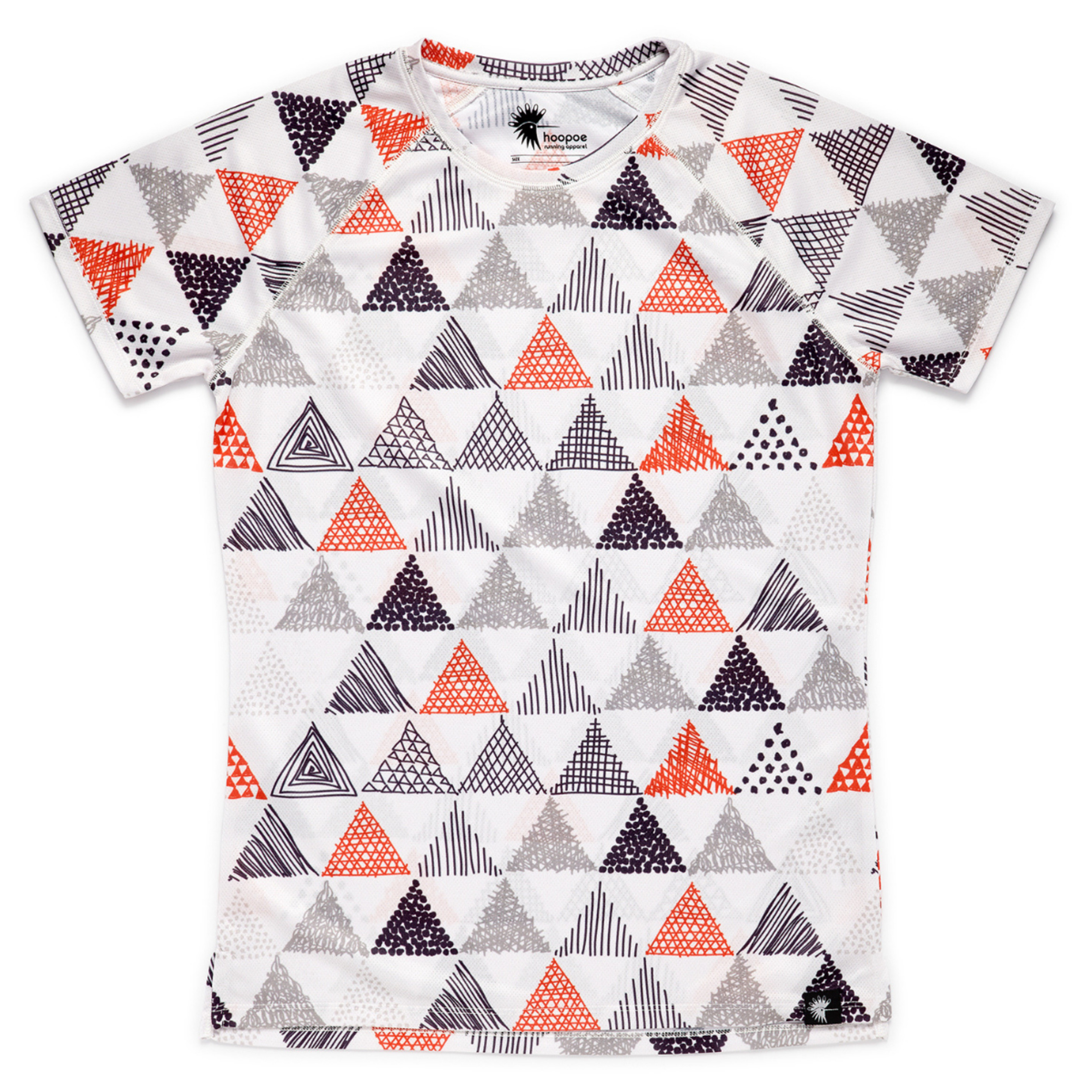 Camiseta De Running Triangulos Hoopoe Apparel