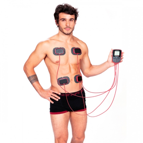 Electroestimulador Muscular Multisport Pro 4 Canales 14 Programas Sport-elec Conexiones Snaps + Cint