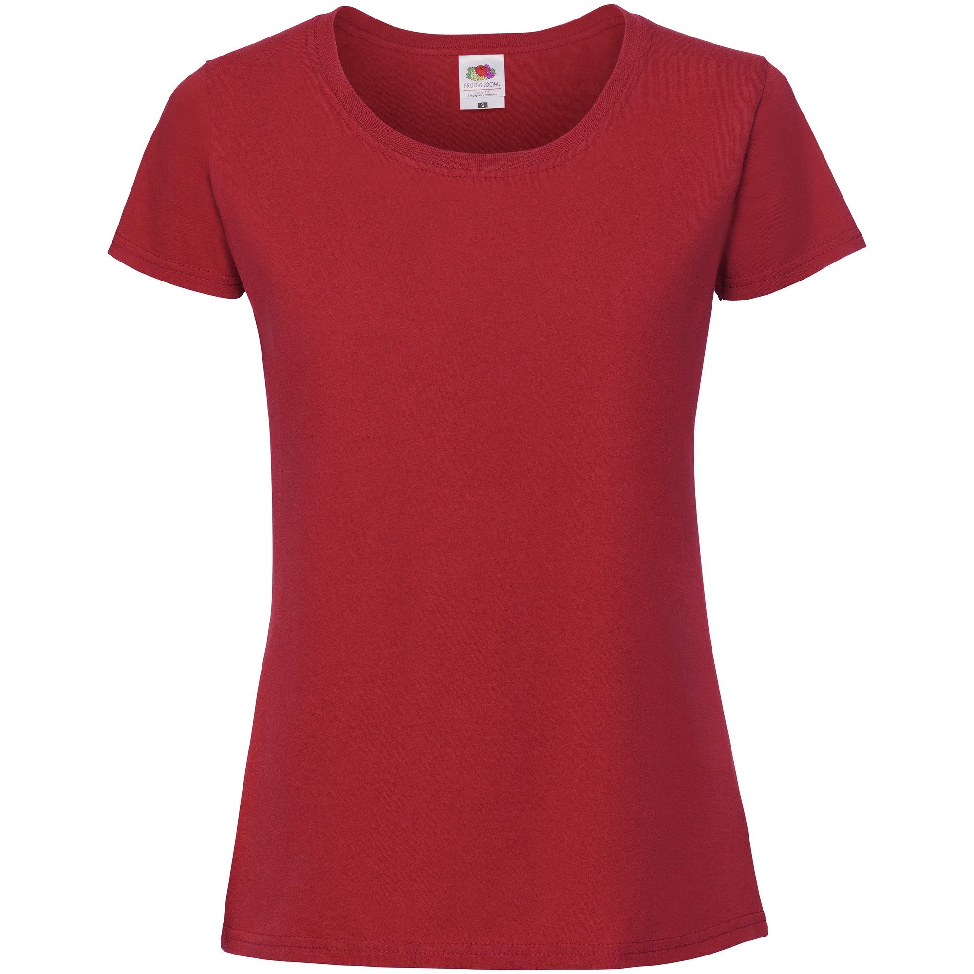 Camiseta De Ajuste Premium Fruit Of The Loom - rojo - 
