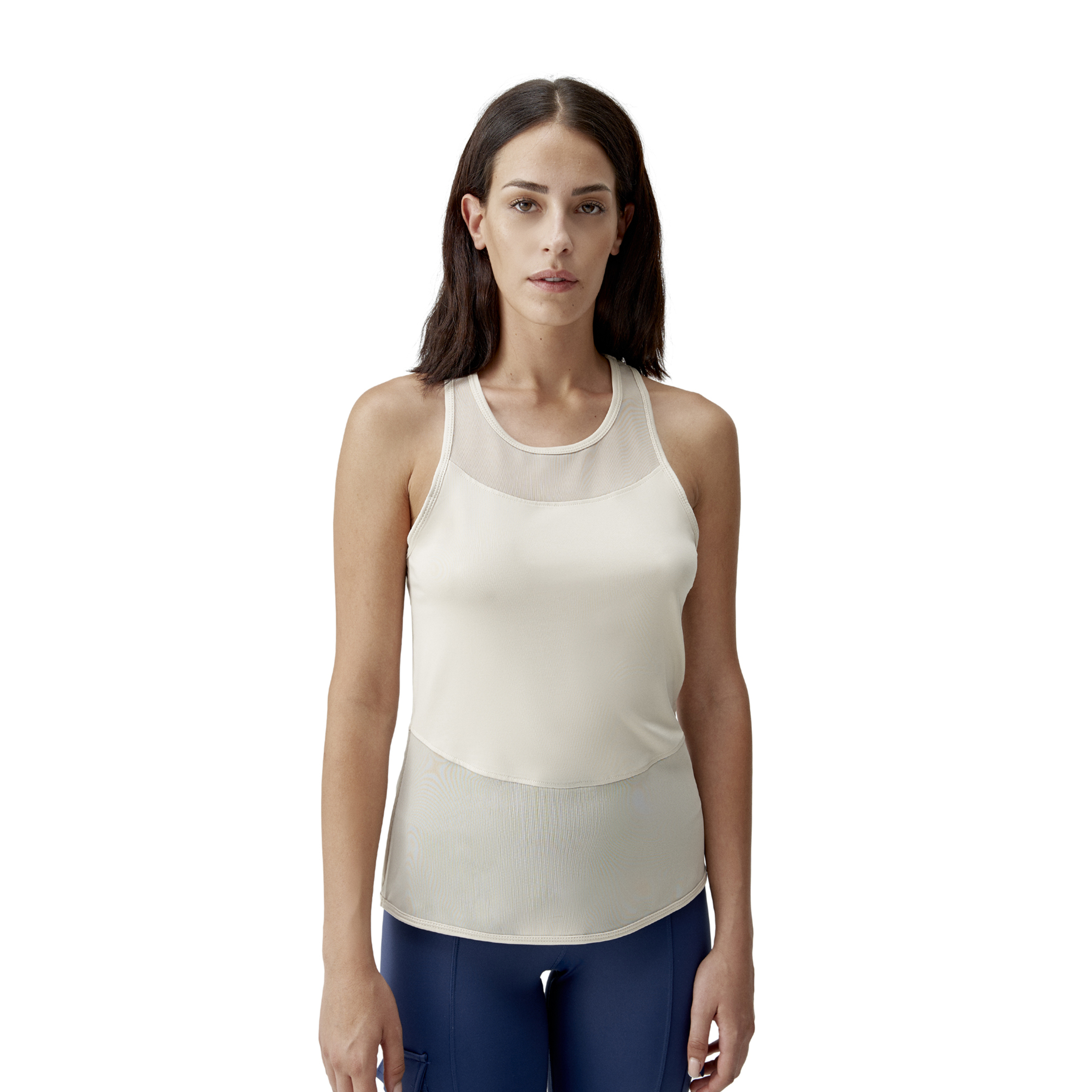 Camiseta Feminina Kiava Born Living Yoga - beige - 