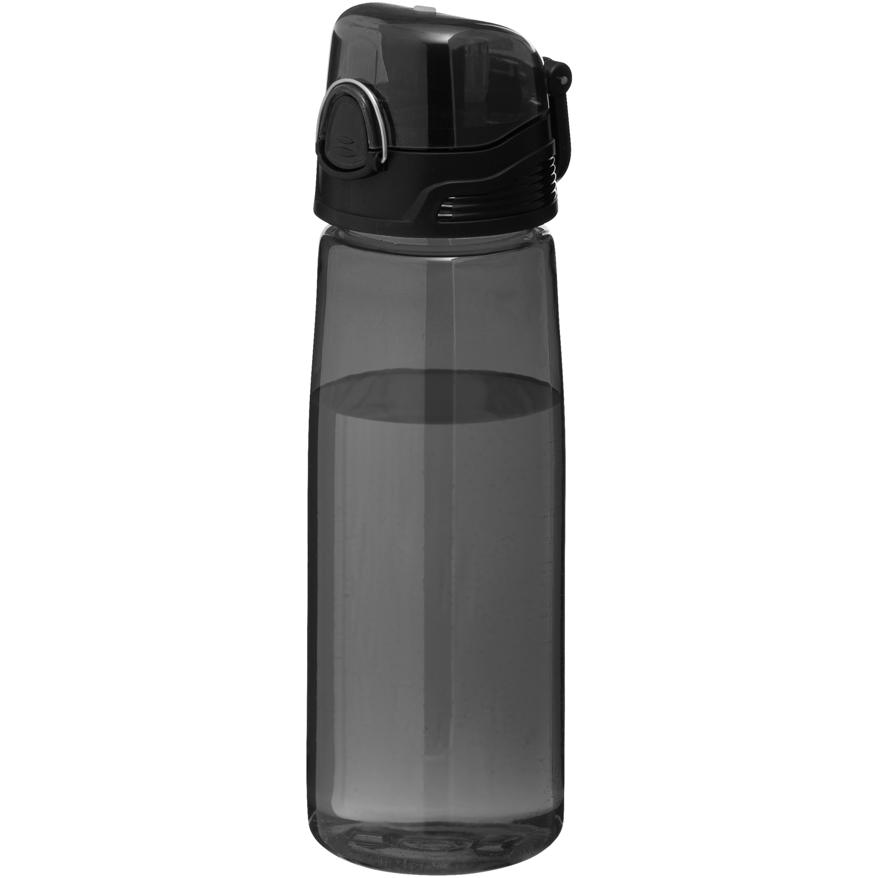 Botella Deportiva Modelo Capri (Transparente Negro) Bullet
