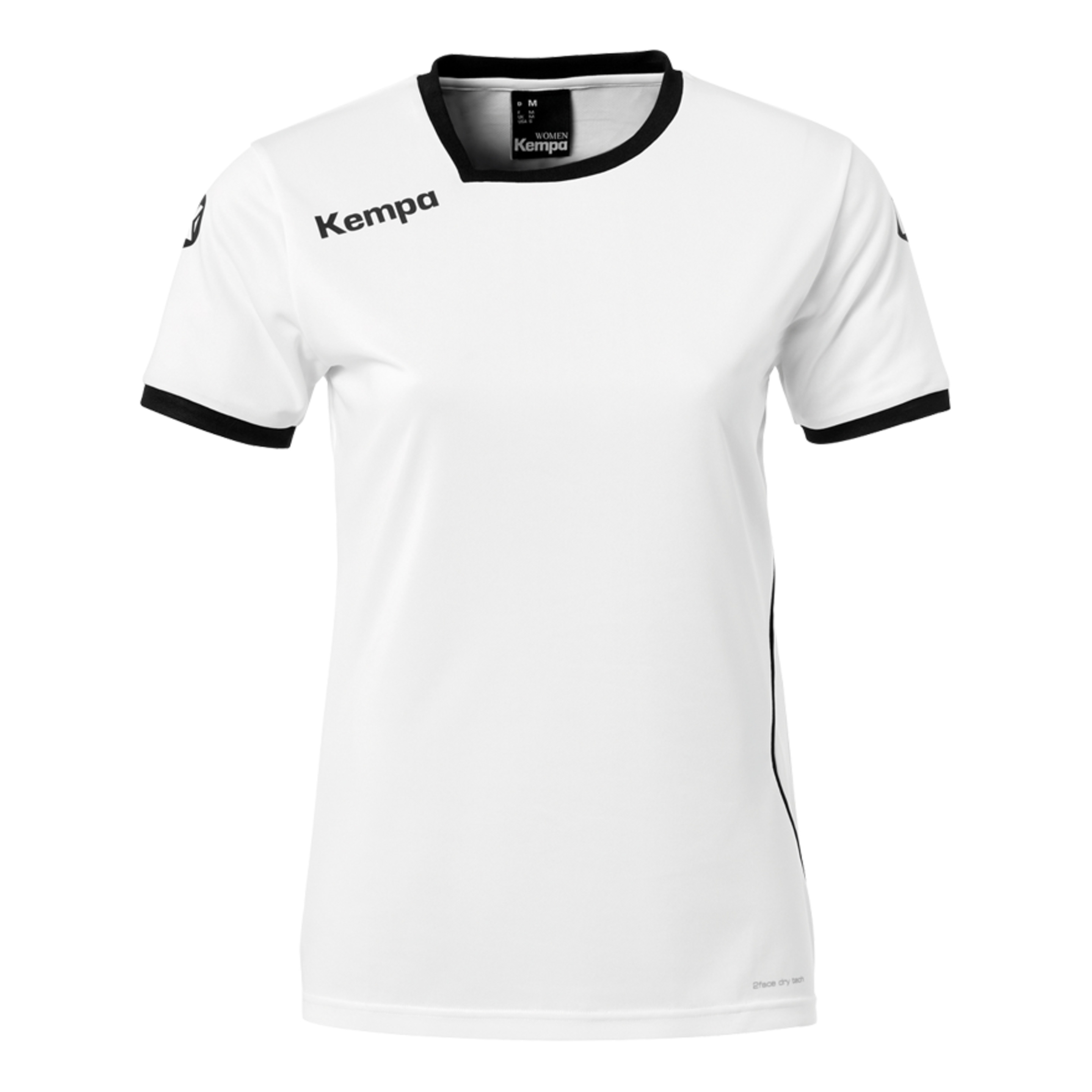 Curve Camiseta Mc De Mujer Blanco/negro Kempa