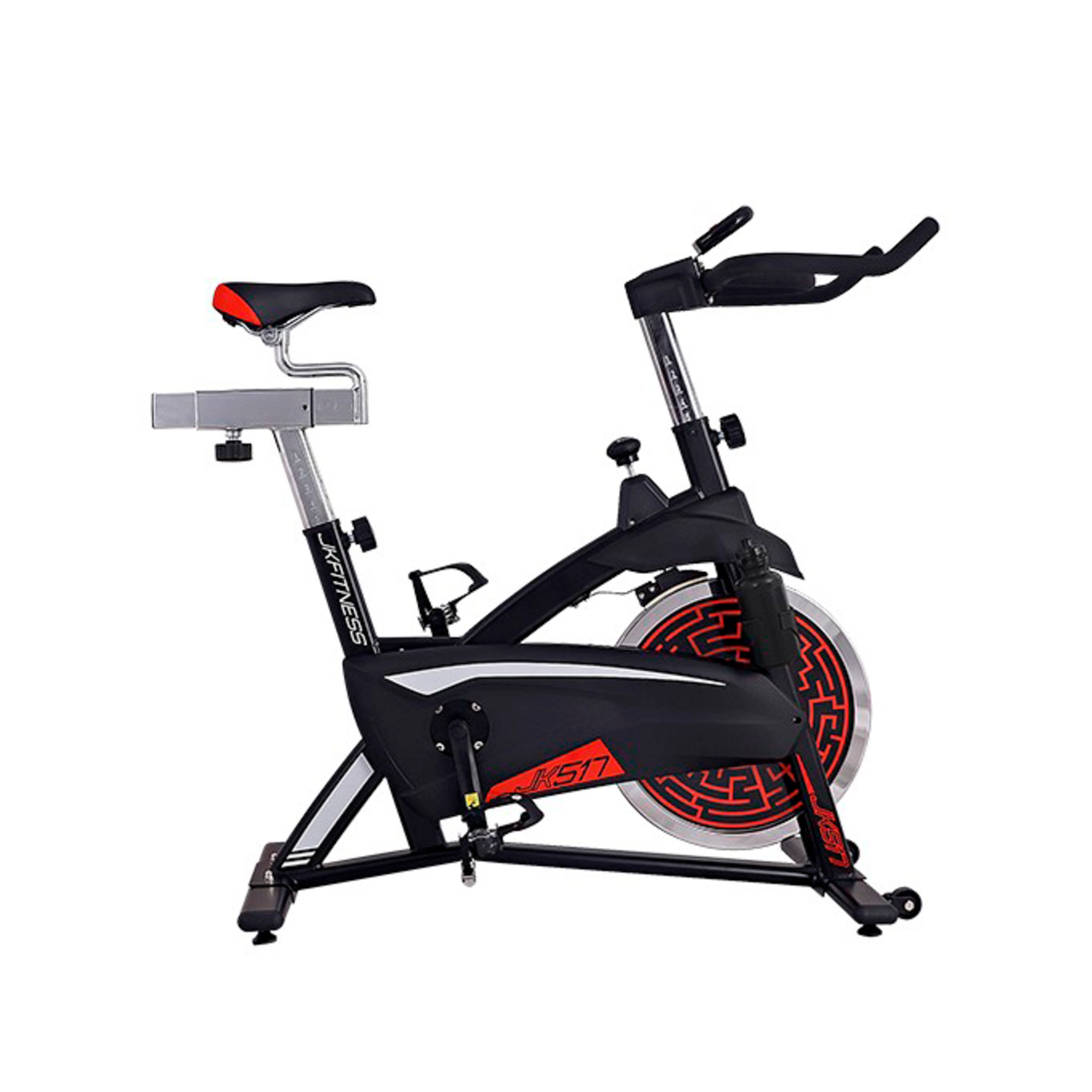 Bicicleta Indoor Jk Fitness Jk517 - negro-rojo - 