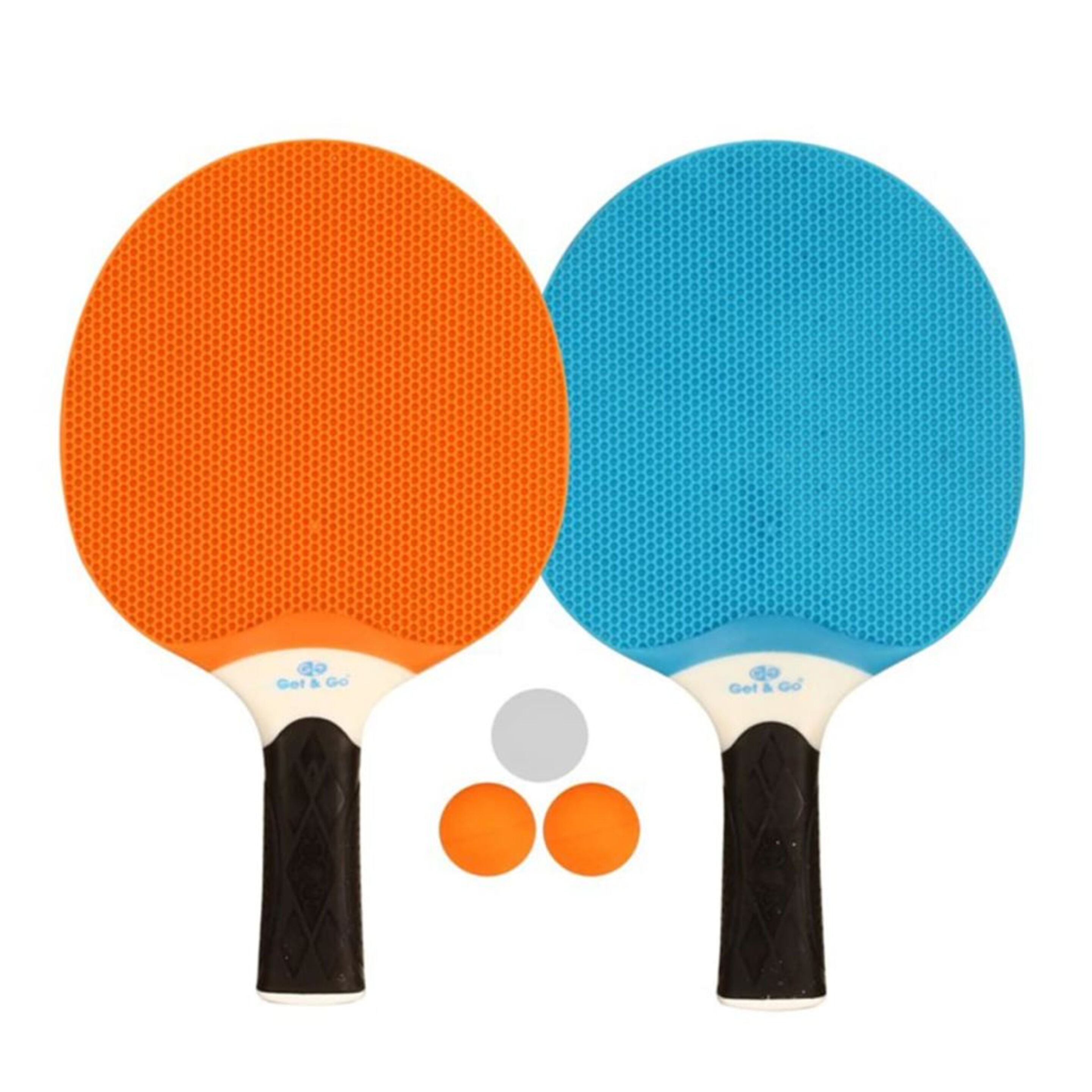 Get&go Set De Tenis De Mesa Azul / Naranja / Gris Claro 61up