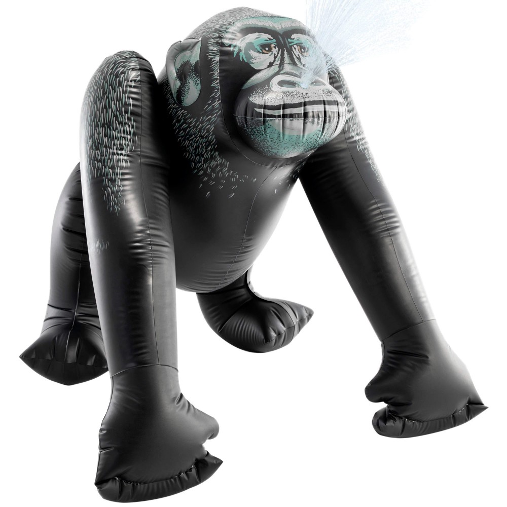 Gorila Hinchable Gigante Con Aspersor Intex - negro - 