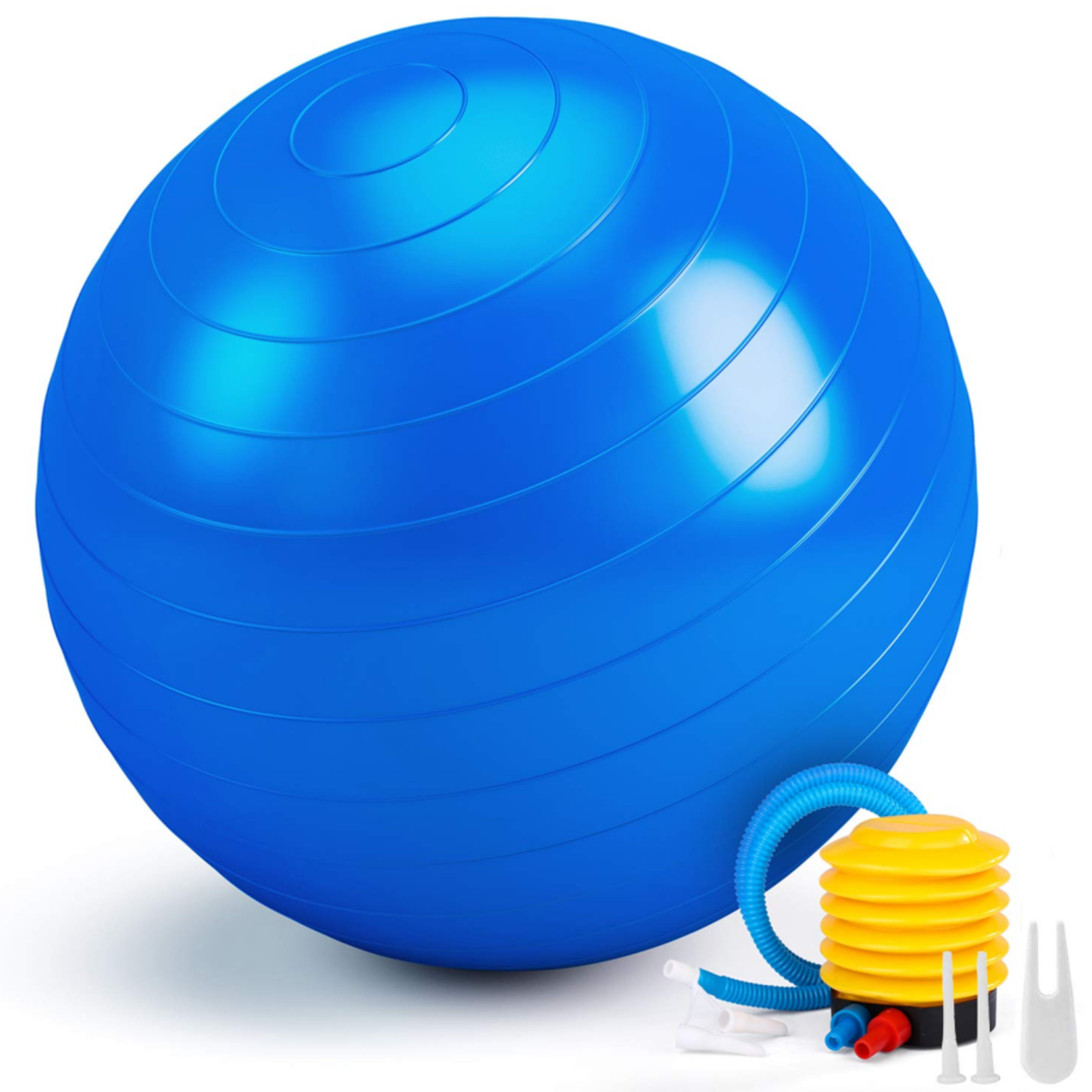 Pelota Fitness Yoga Pilates Resistente Ozio Fitness 65cm - azul - 