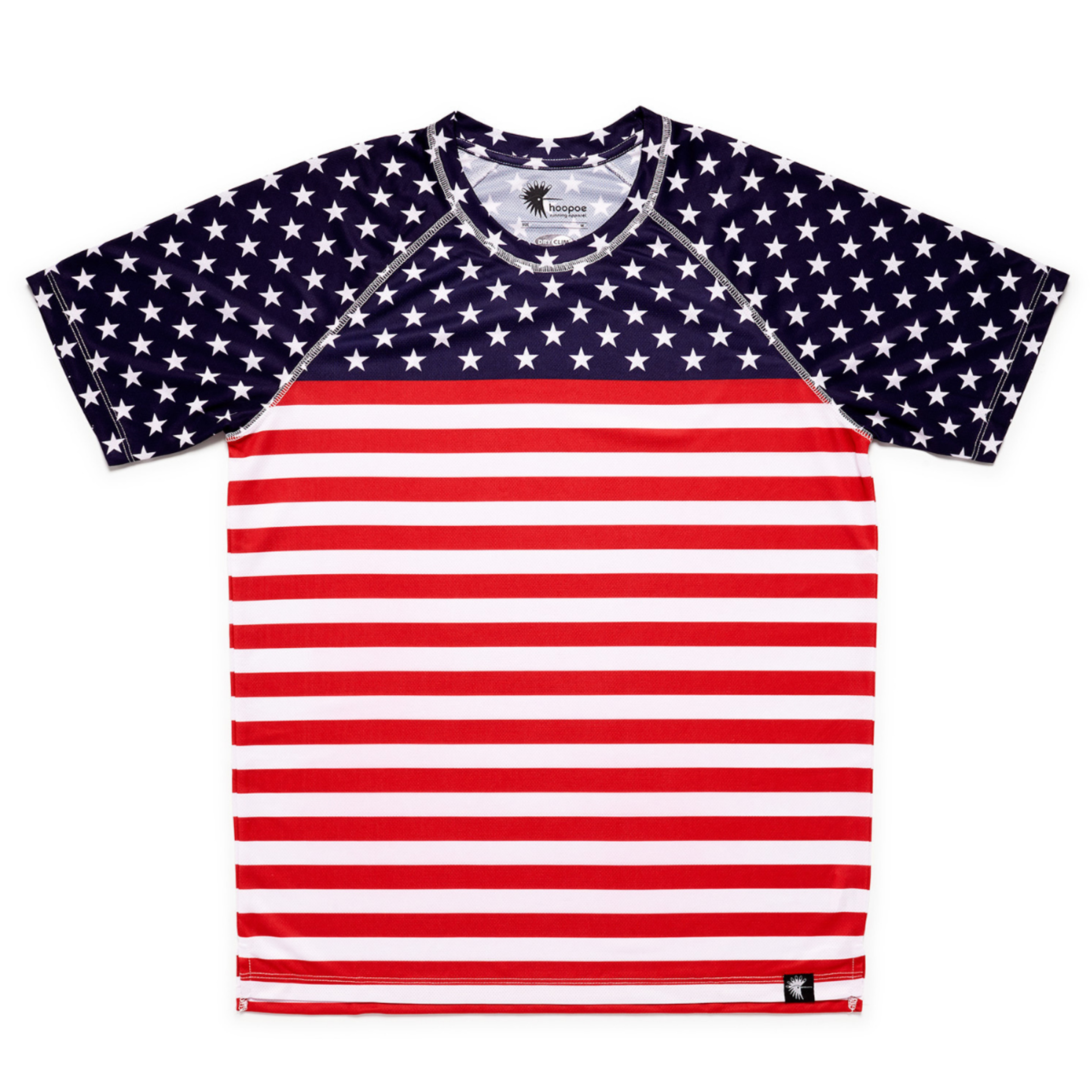 Camiseta De Running Stars And Stripes Hoopoe Apparel