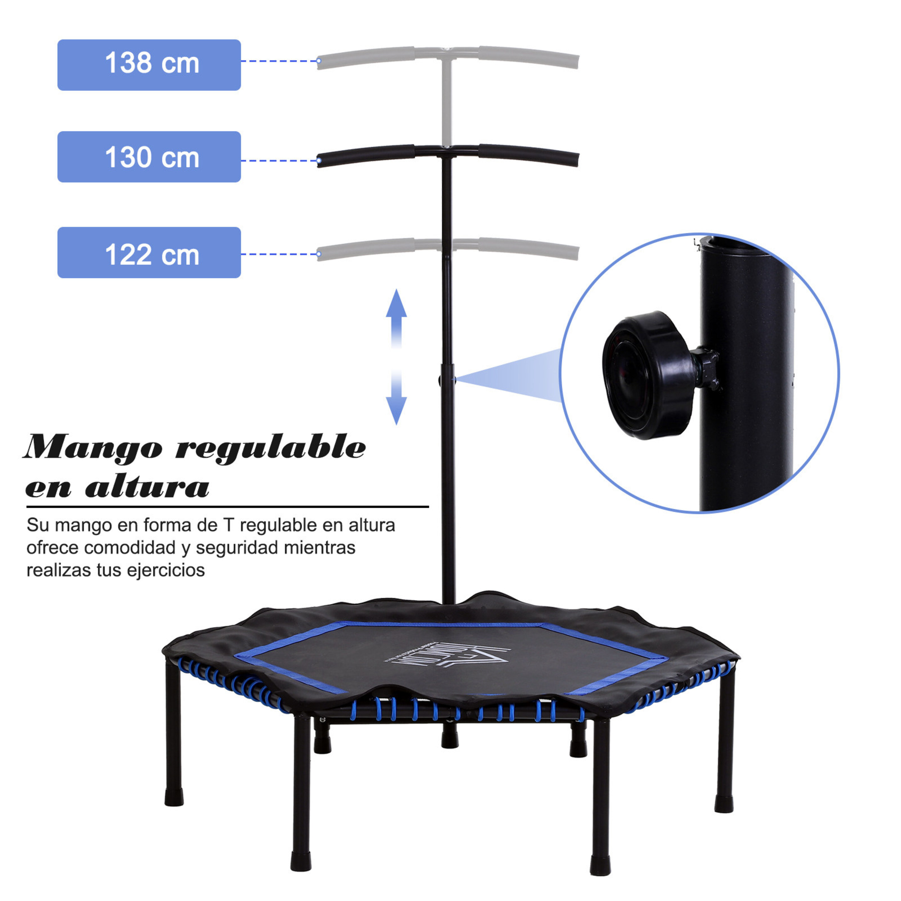 Trampolín Hexagonal Power Jump