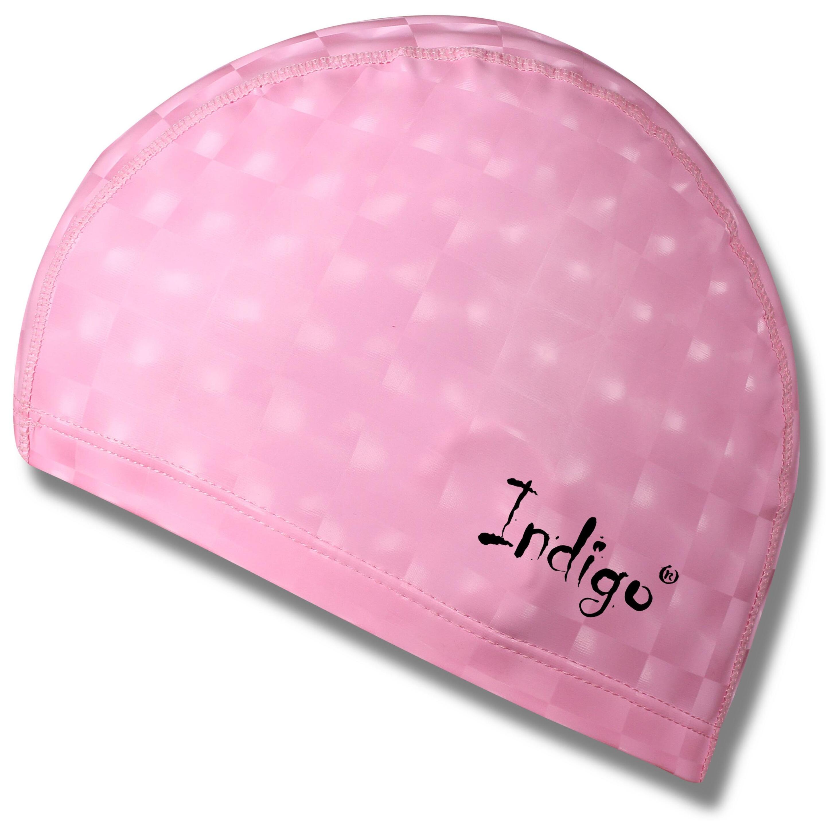 Gorro De Natacion Tejido Engomado Con Efecto 3d Indigo