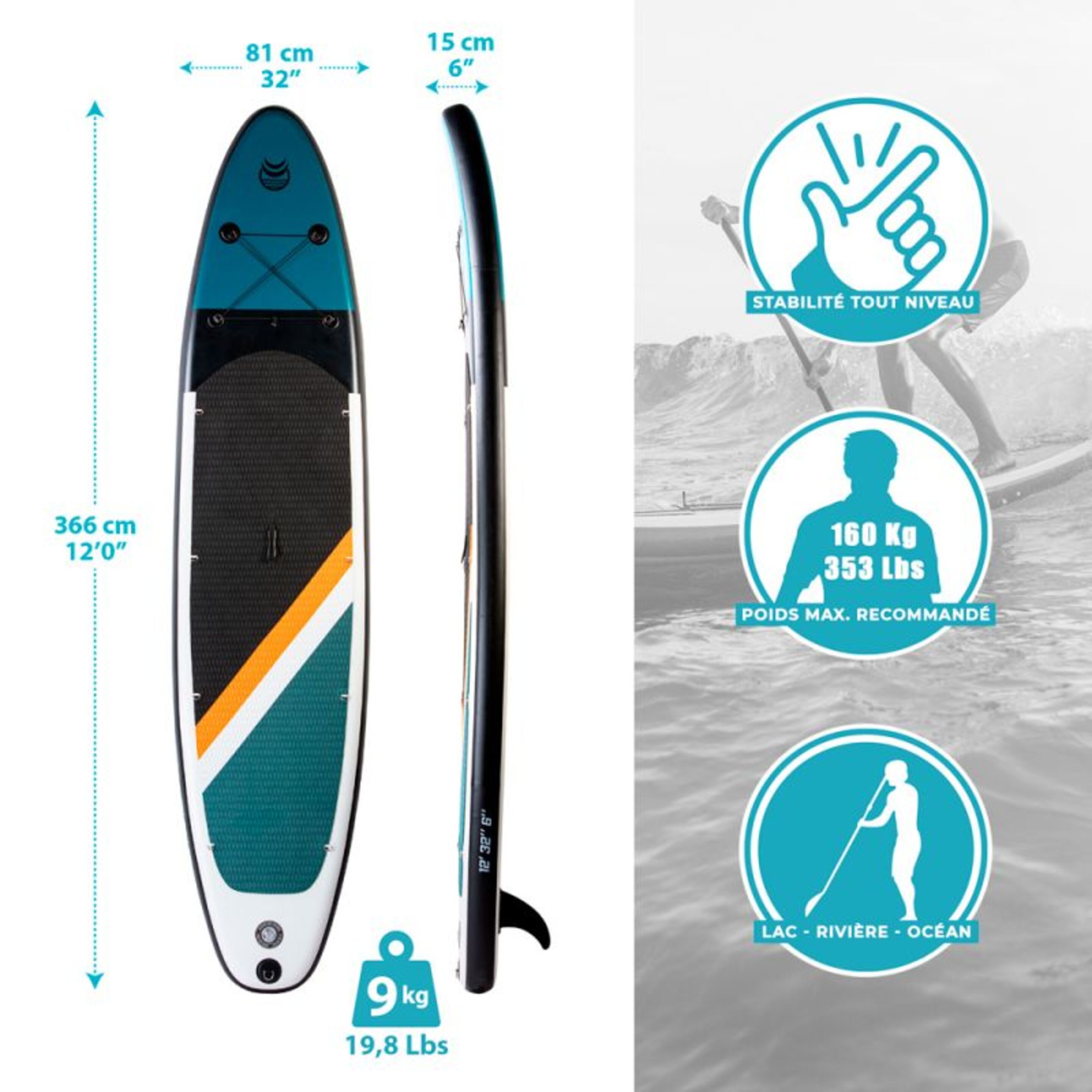 Prancha Paddle Surf Insuflável Adrn