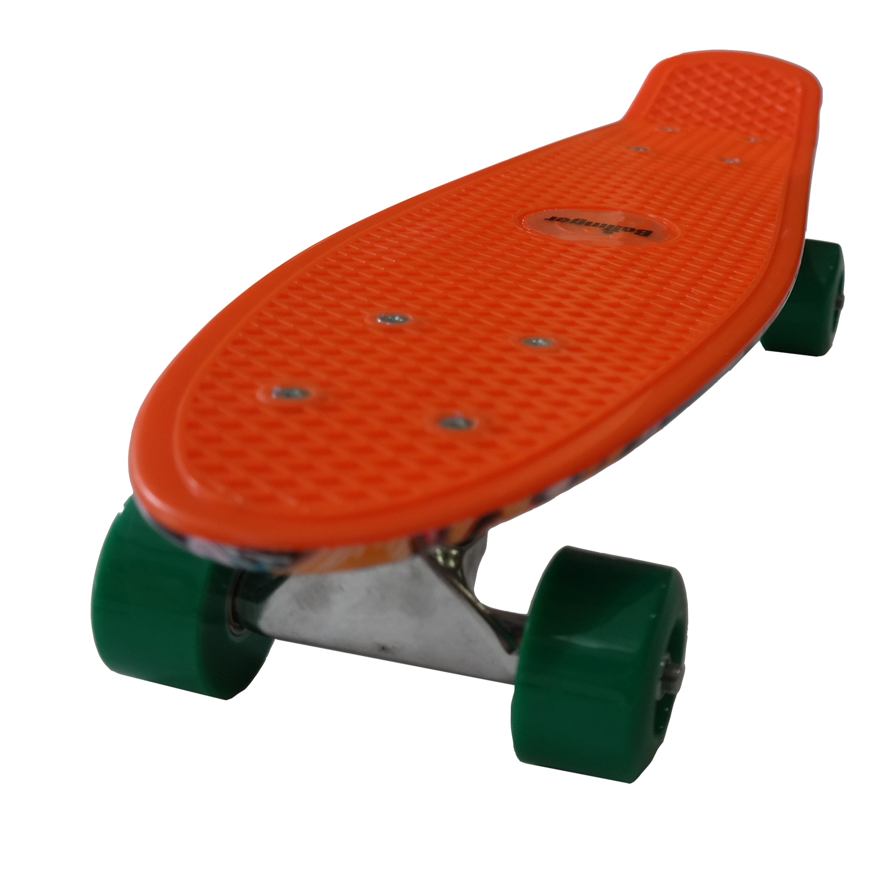 Tabla Skate Bollinger Penny Board Con Graficos Naranja