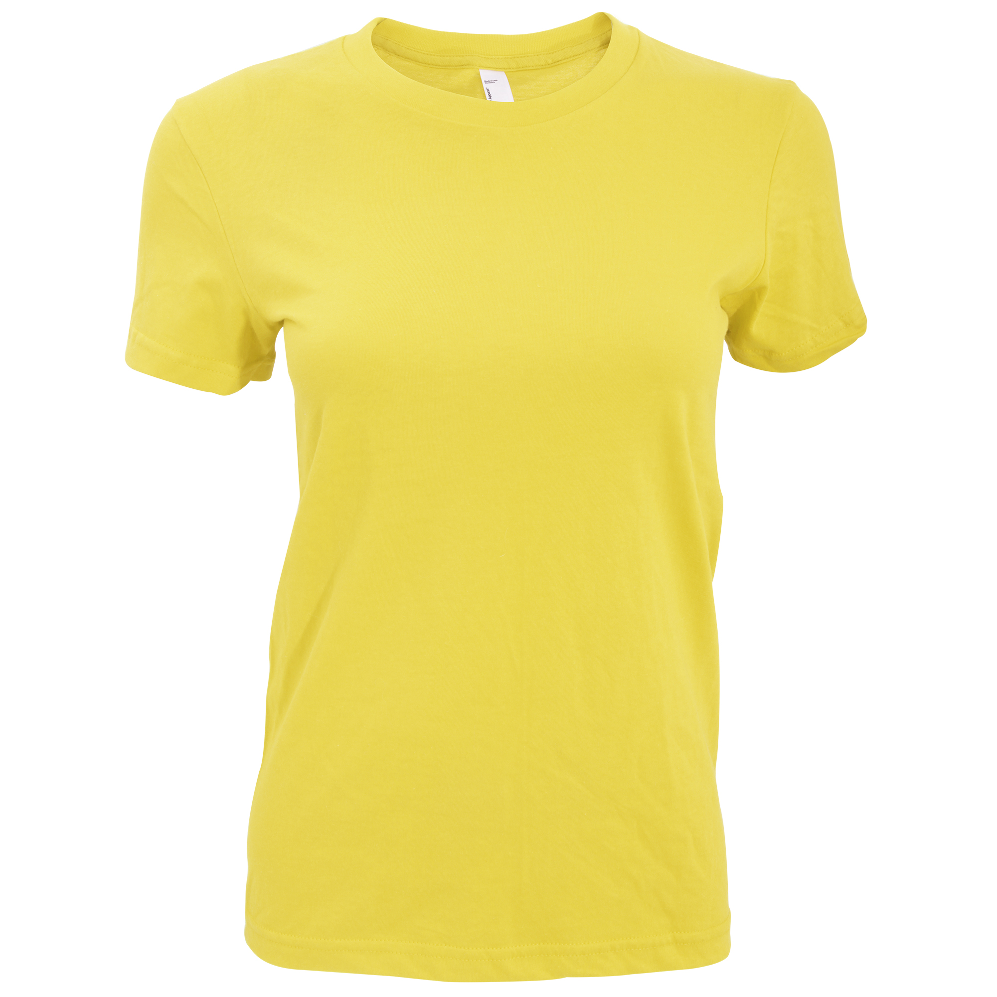 Camiseta Lisa De Manga Corta American Apparel - amarillo - 