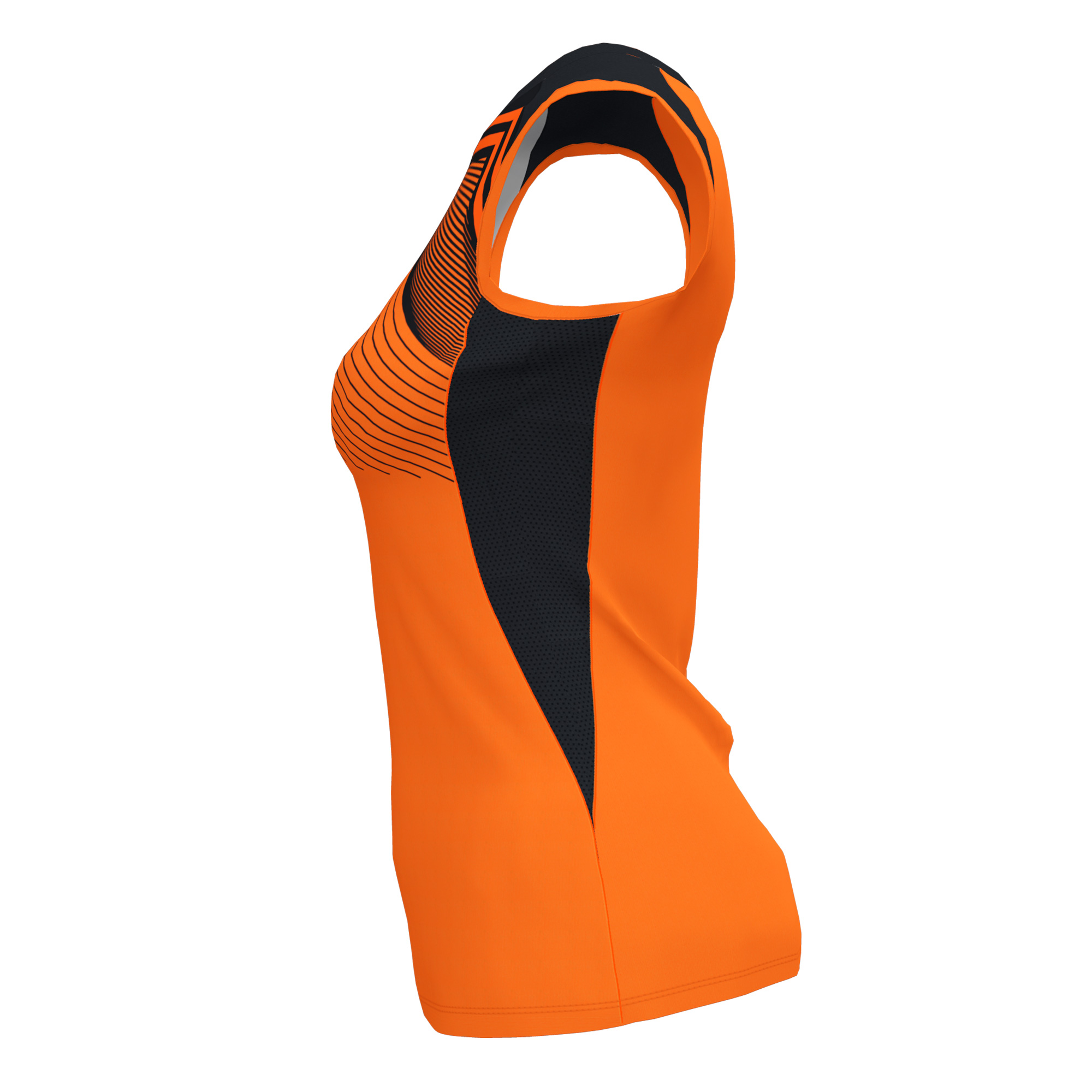 T-shirt De Alça Joma Supernova Ii Laranja Preto