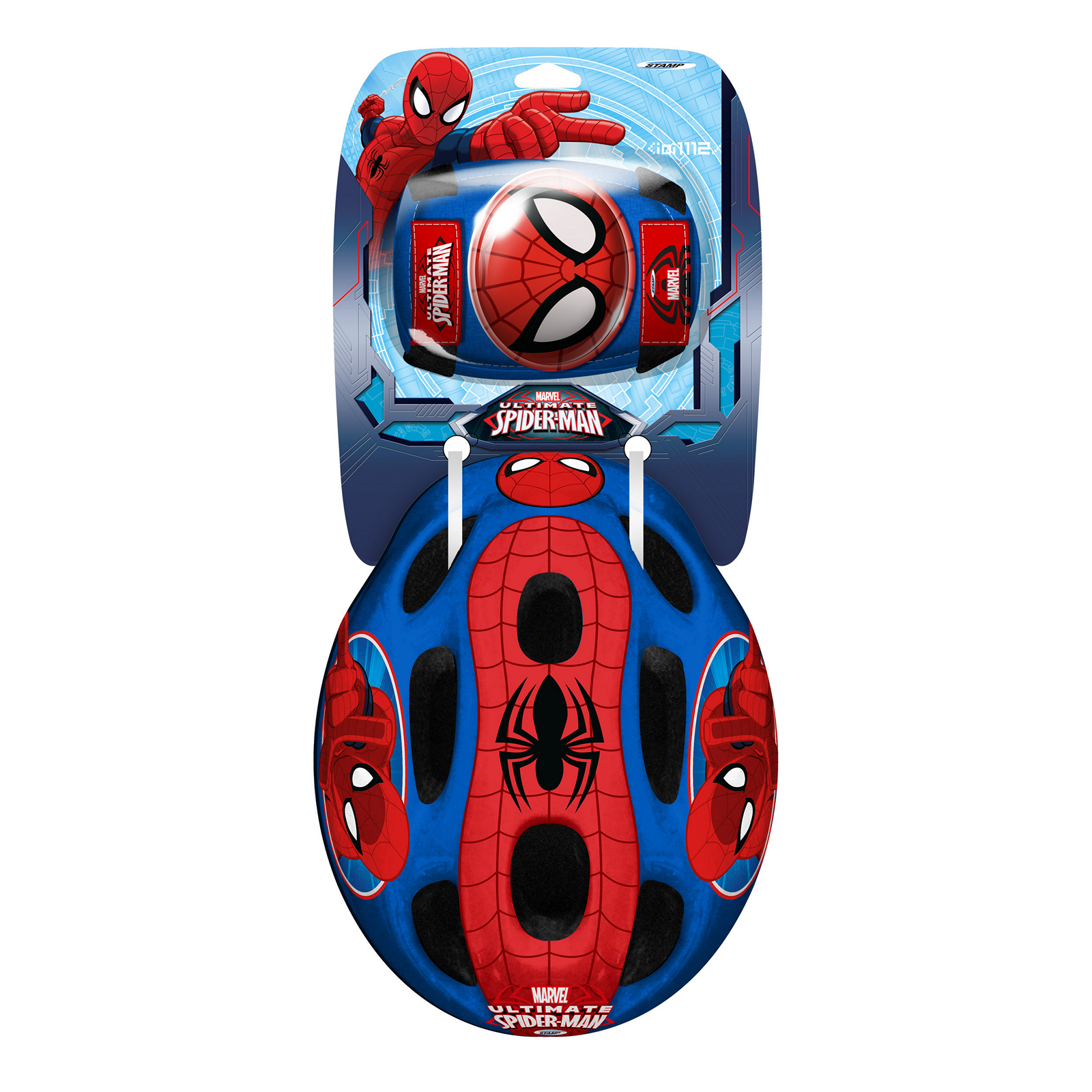 Capacete E Proteções Criança Spider-man Tam. 53-56 Cm