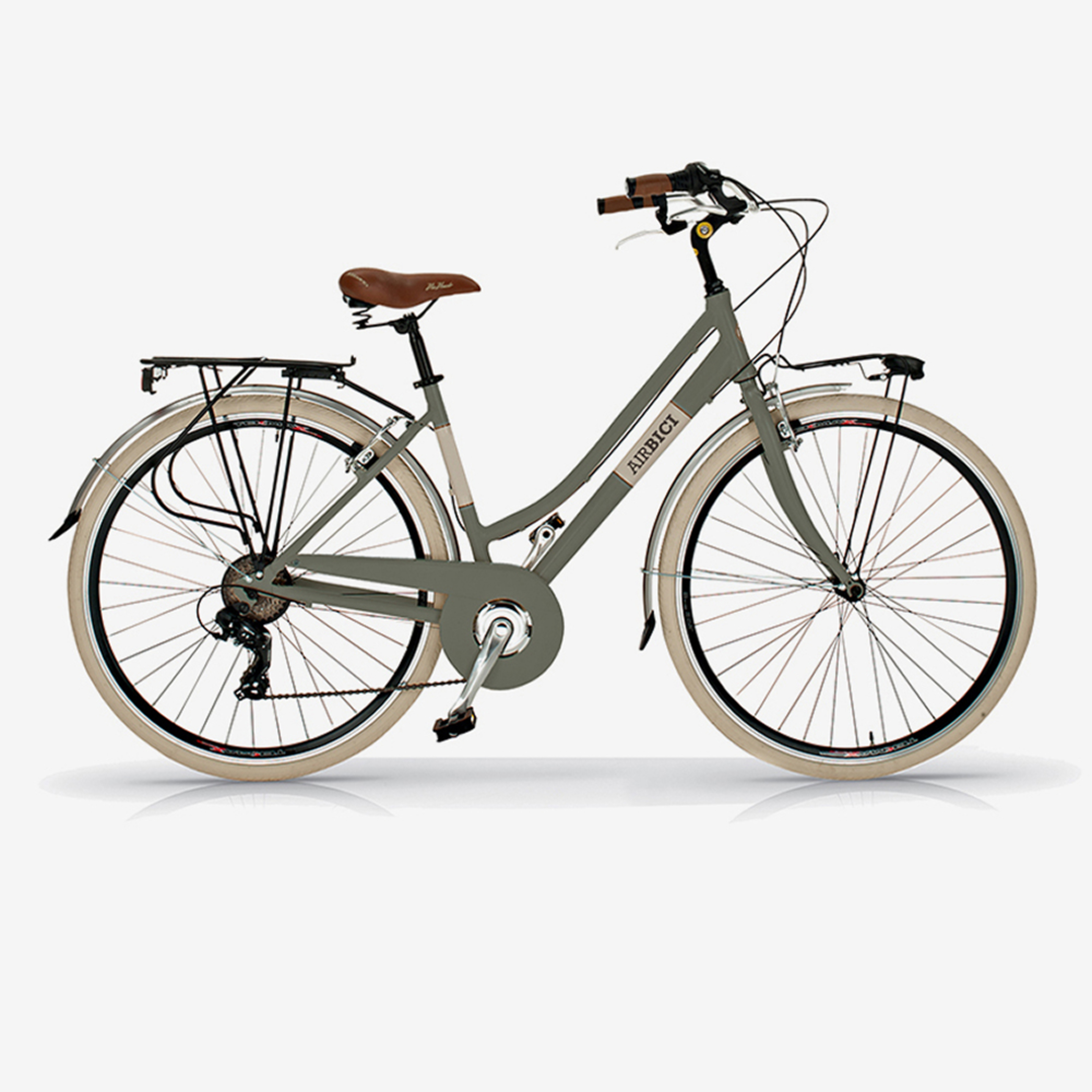 Bicicleta De Ciudad Airbici 605 Elegance - gris - 