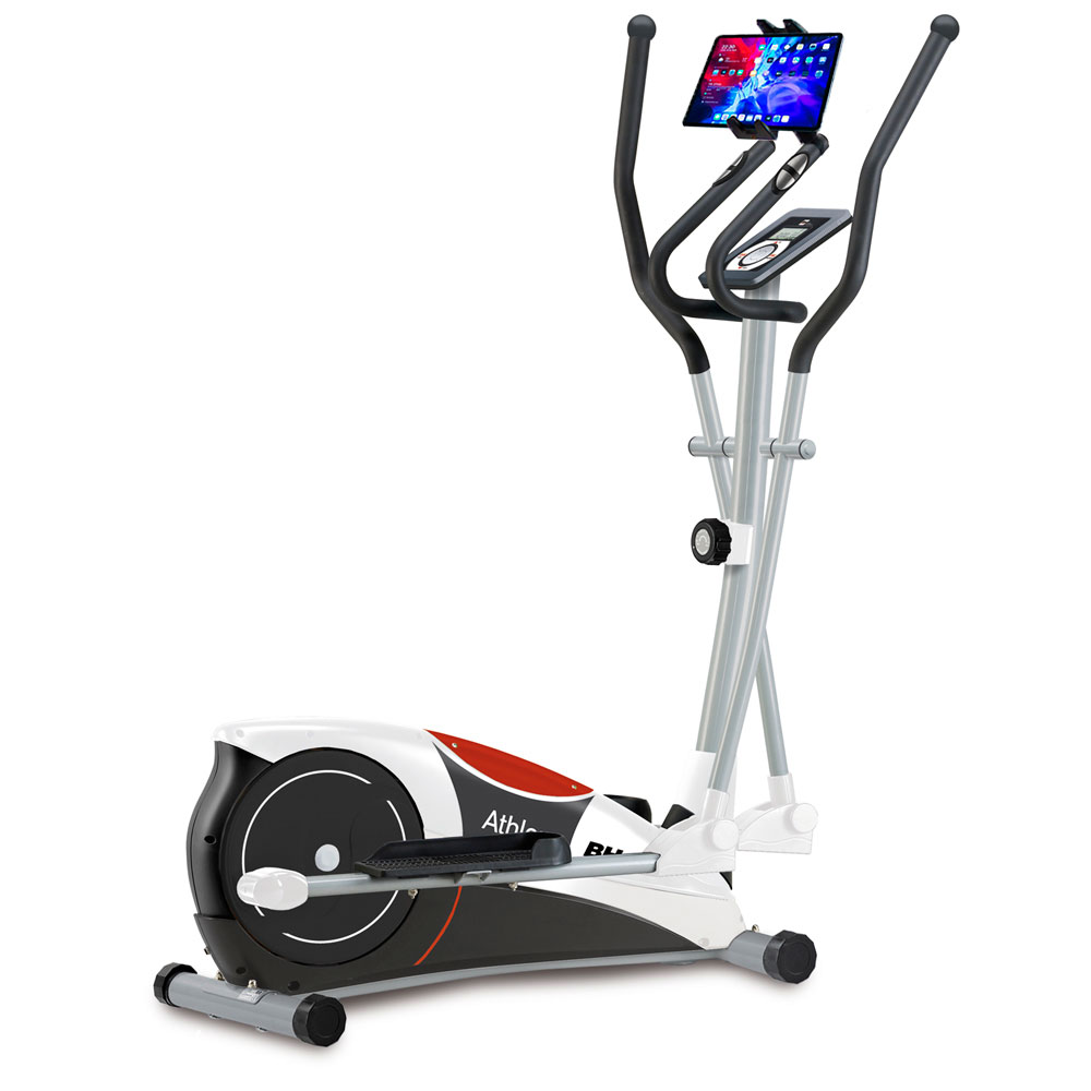 Bicicleta Elíptica Bh Fitness Athlon G2334nh + Suporte Universal Para Tablet/smartphone - blanco-negro - 